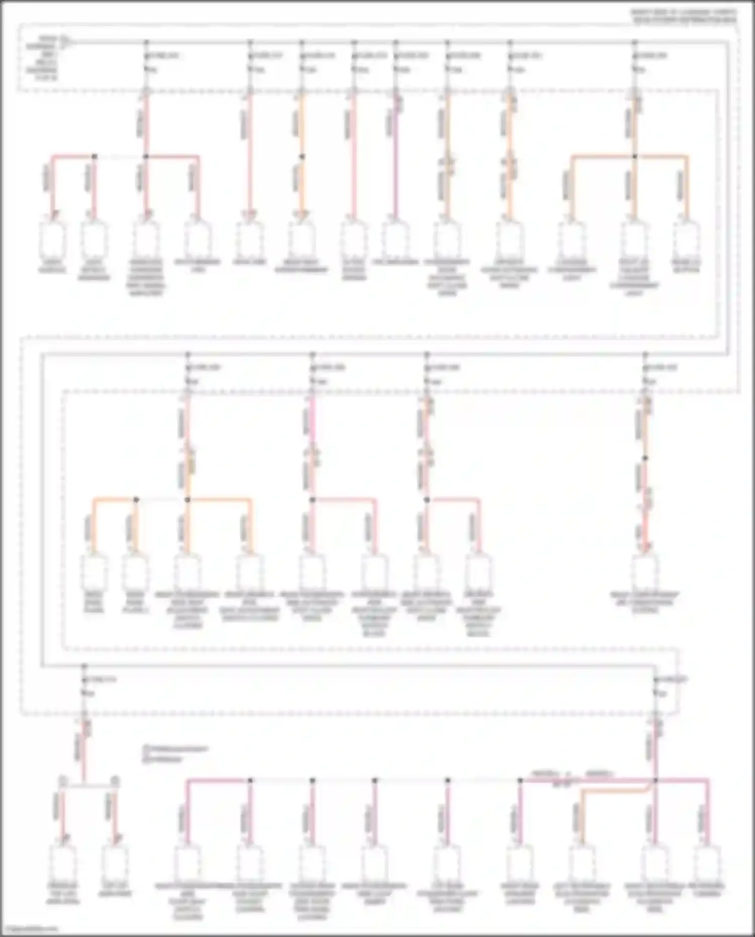 Wiring diagram passenger's door automatic soft-close drive for BMW 7 series G11/G12 (2015-2019) (3 of 4)