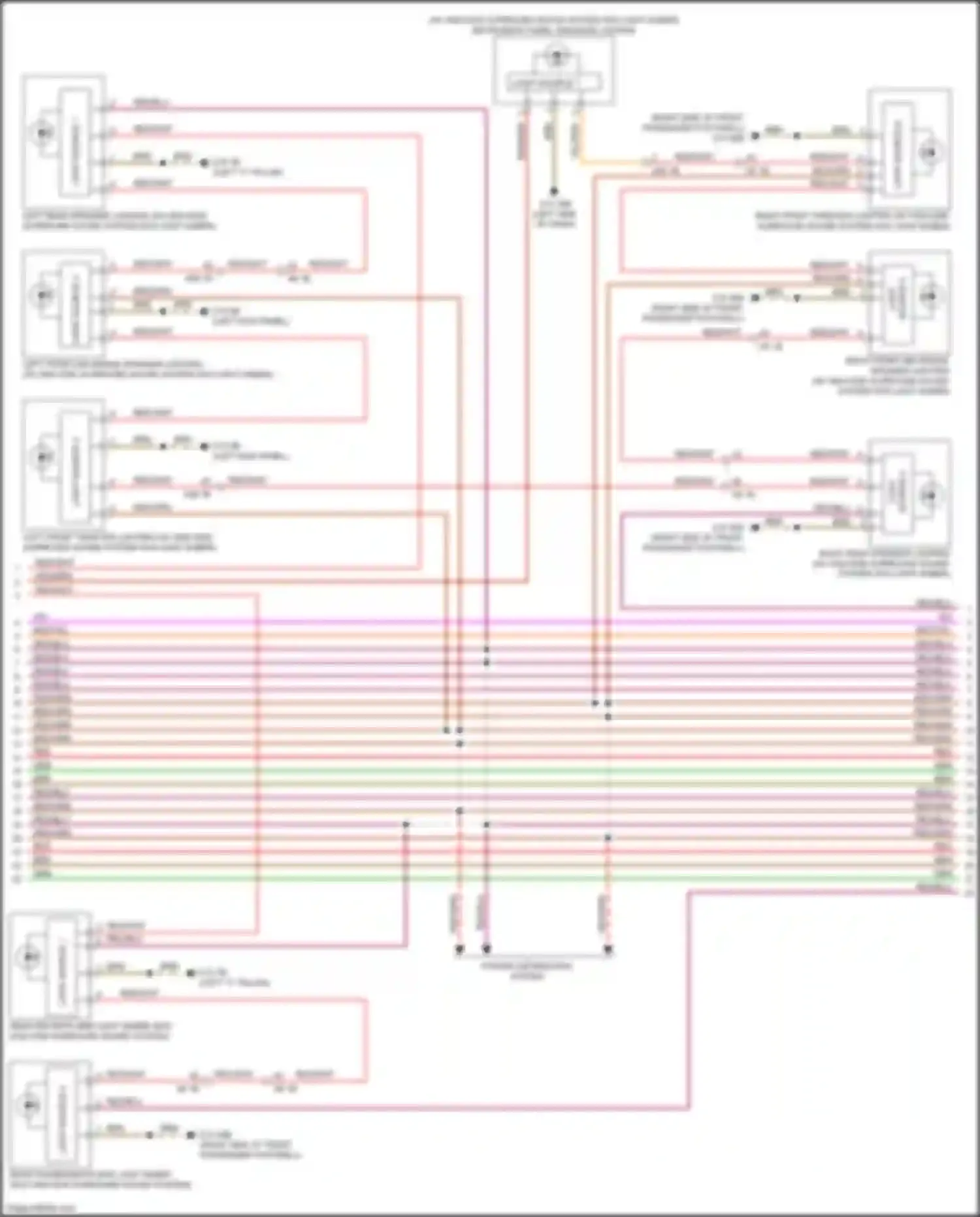 Wiring diagram power distribution system for BMW 7 series G11/G12 (2015-2019) (2 of 9)