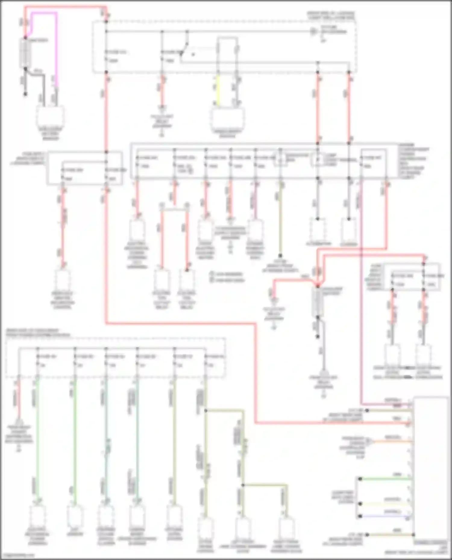Wiring diagram rear axle king pin inclination control for BMW 7 series G11/G12 (2015-2019) (3 of 5)