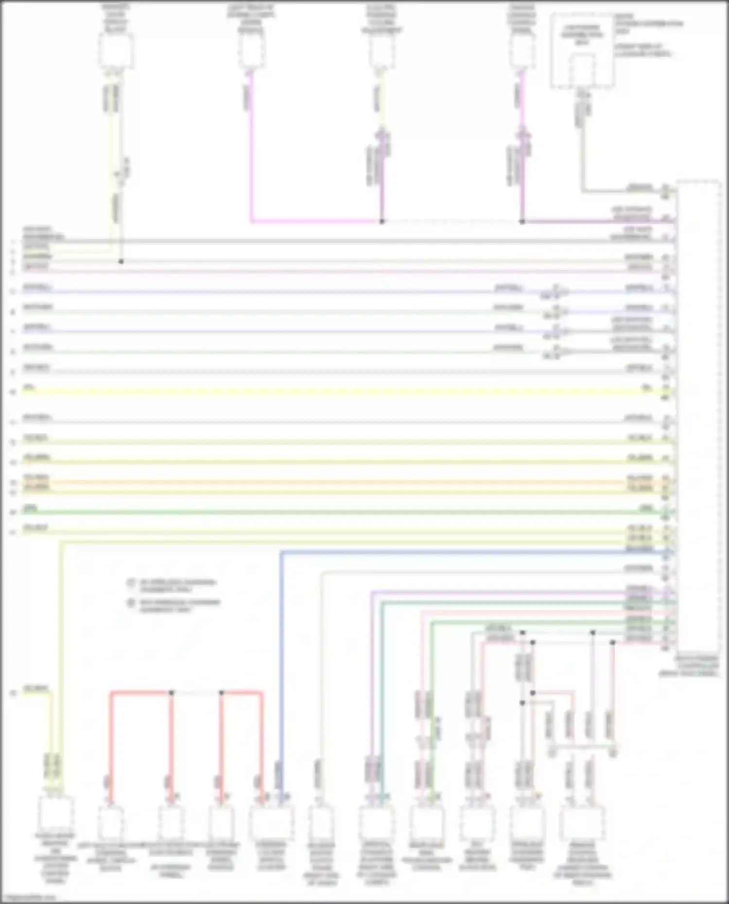 Wiring diagram rear axle king pin inclination control for BMW 7 series G11/G12 (2015-2019) (2 of 5)