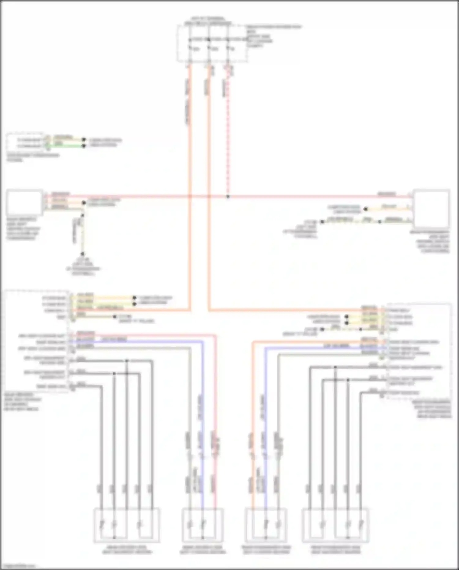 Wiring diagram rear passenger's side seat module for BMW 7 series G11/G12 (2015-2019) (4 of 7)