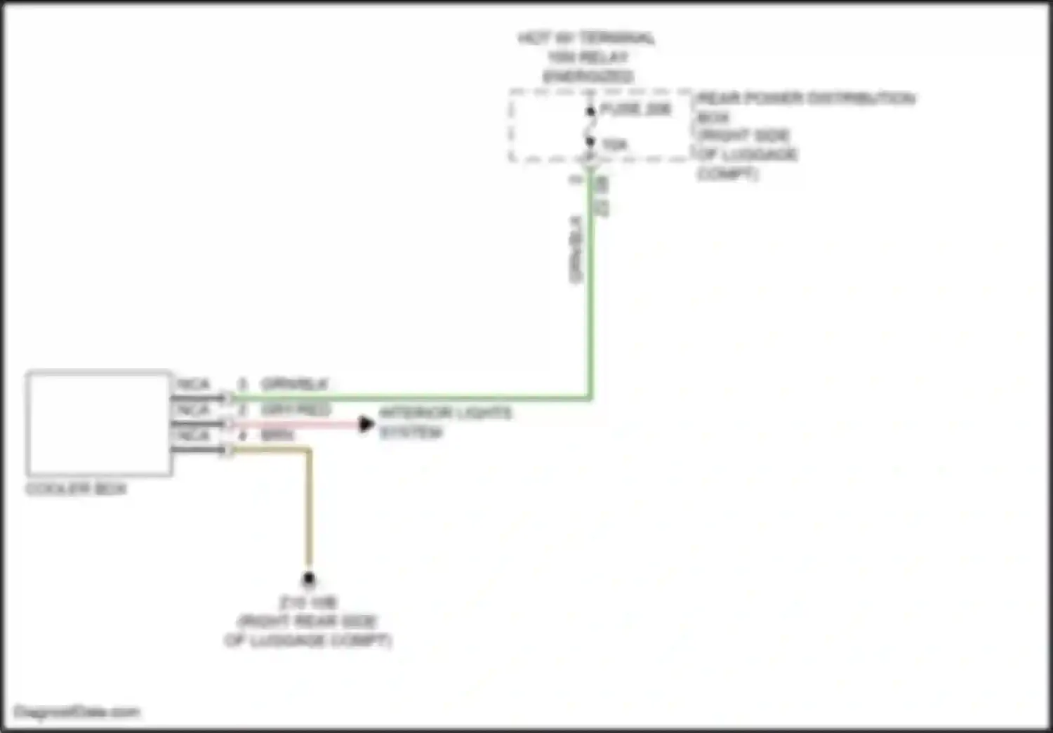 Wiring diagram rear power distribution box for BMW 7 series G11/G12 (2015-2019) (57 of 71)