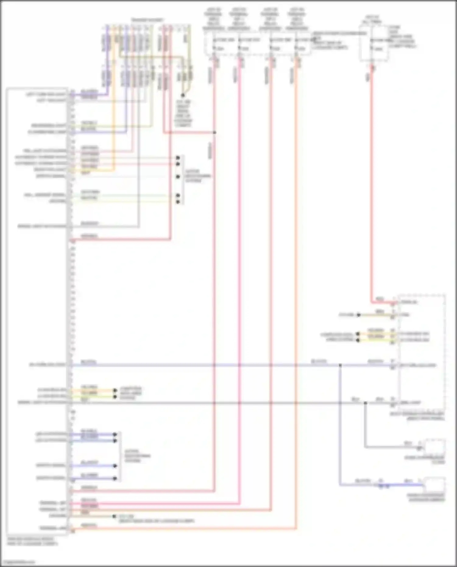 Wiring diagram reversing light for BMW 7 series G11/G12 (2015-2019) (3 of 3)