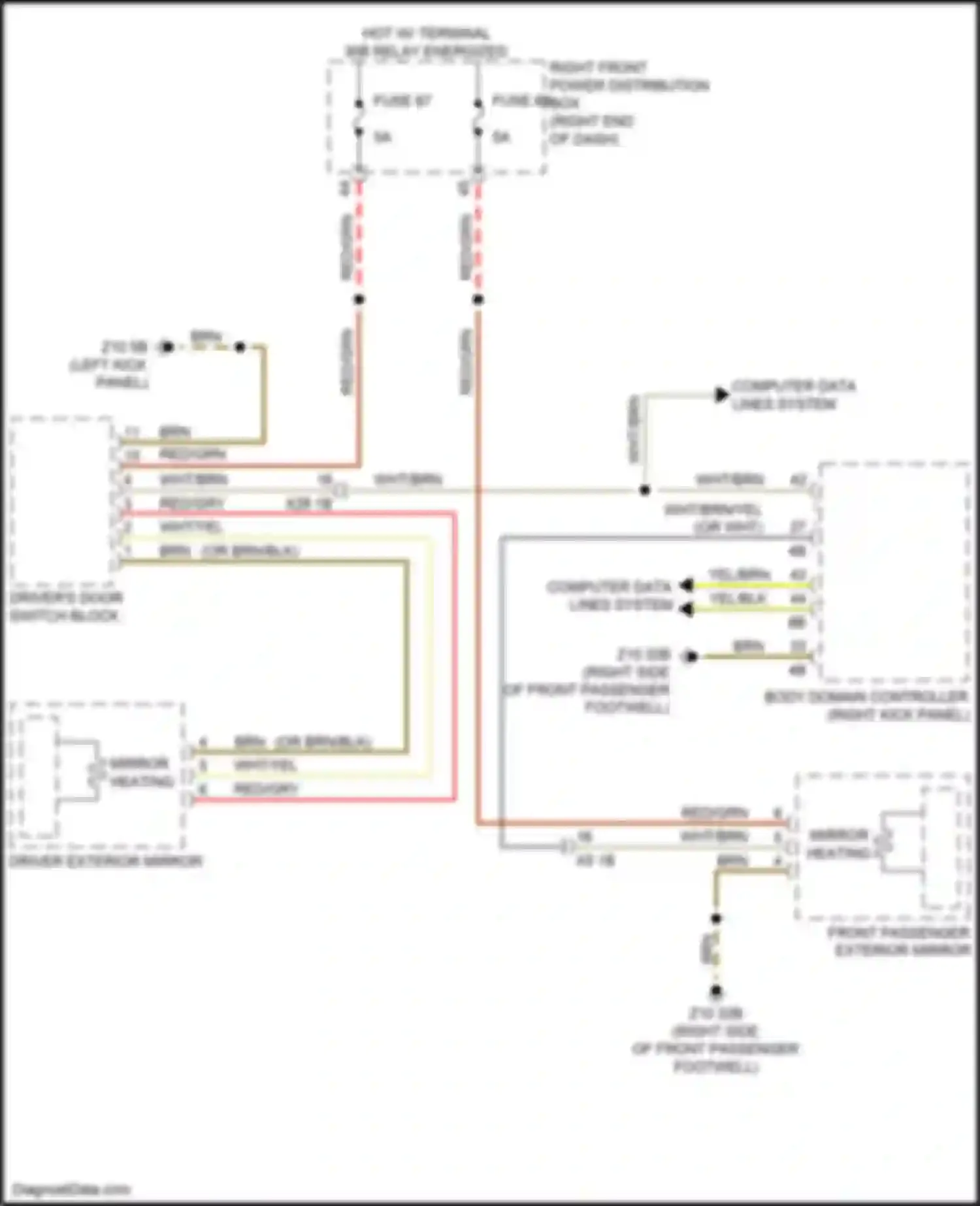 Wiring diagram right end of dash) for BMW 7 series G11/G12 (2015-2019) (24 of 52)