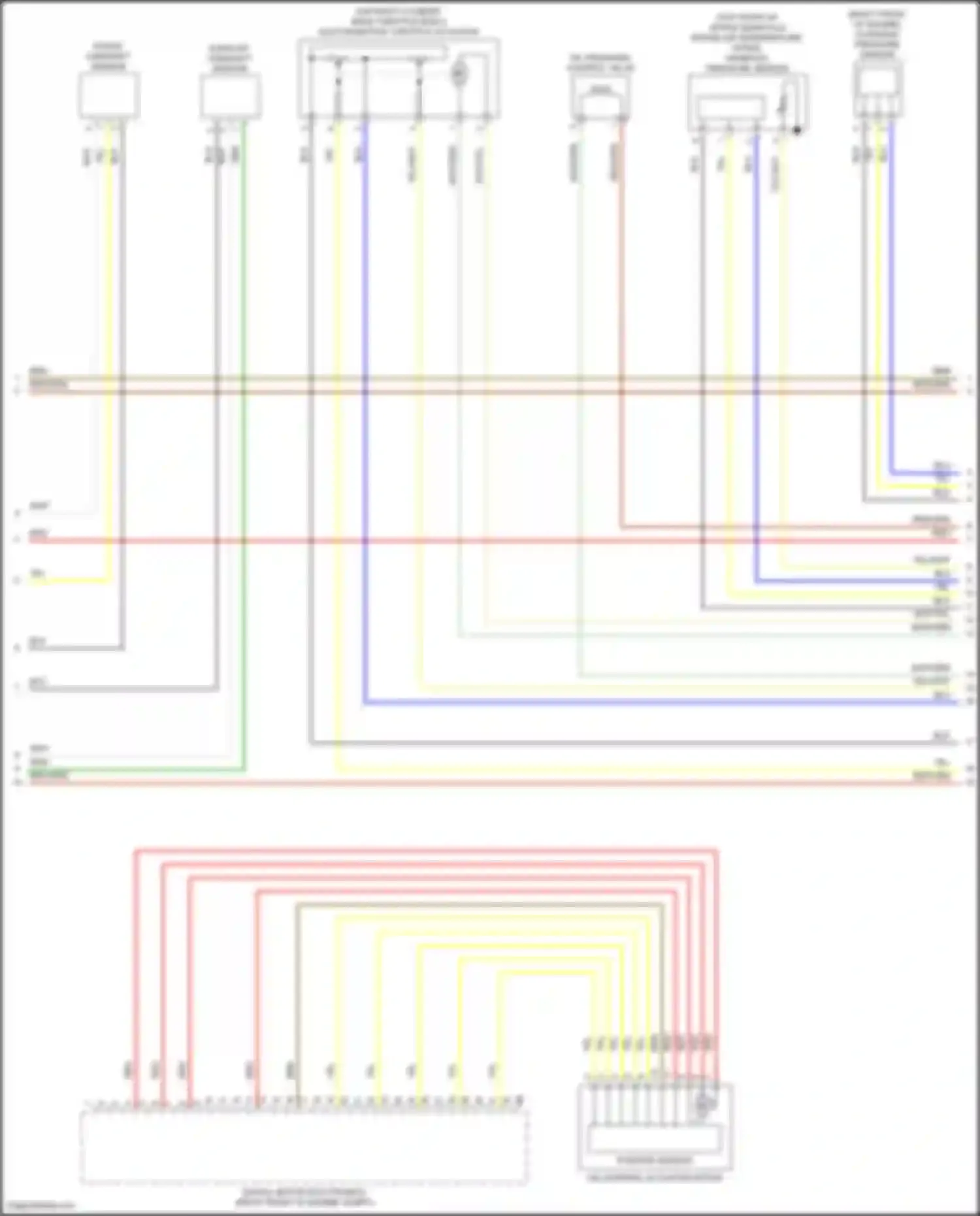 Wiring diagram (right front of engine for BMW 7 series G11/G12 (2015-2019) (3 of 3)