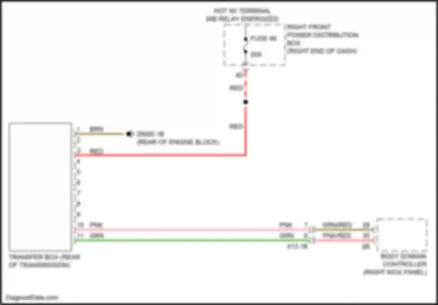 Wiring diagram right front power distribution box for BMW 7 series G11/G12 (2015-2019) (22 of 48)