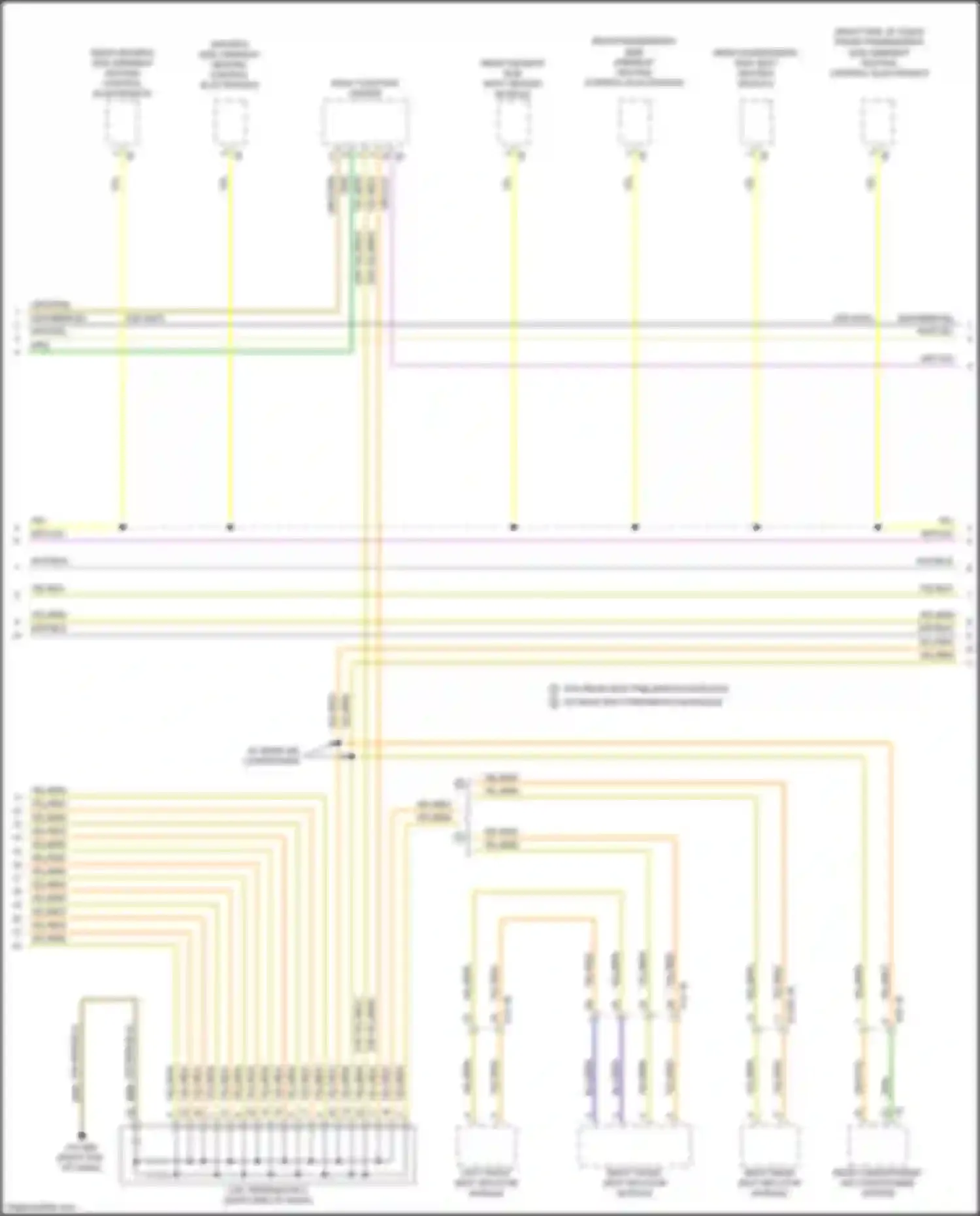 Wiring diagram right front seat inflator module for BMW 7 series G11/G12 (2015-2019) (2 of 5)