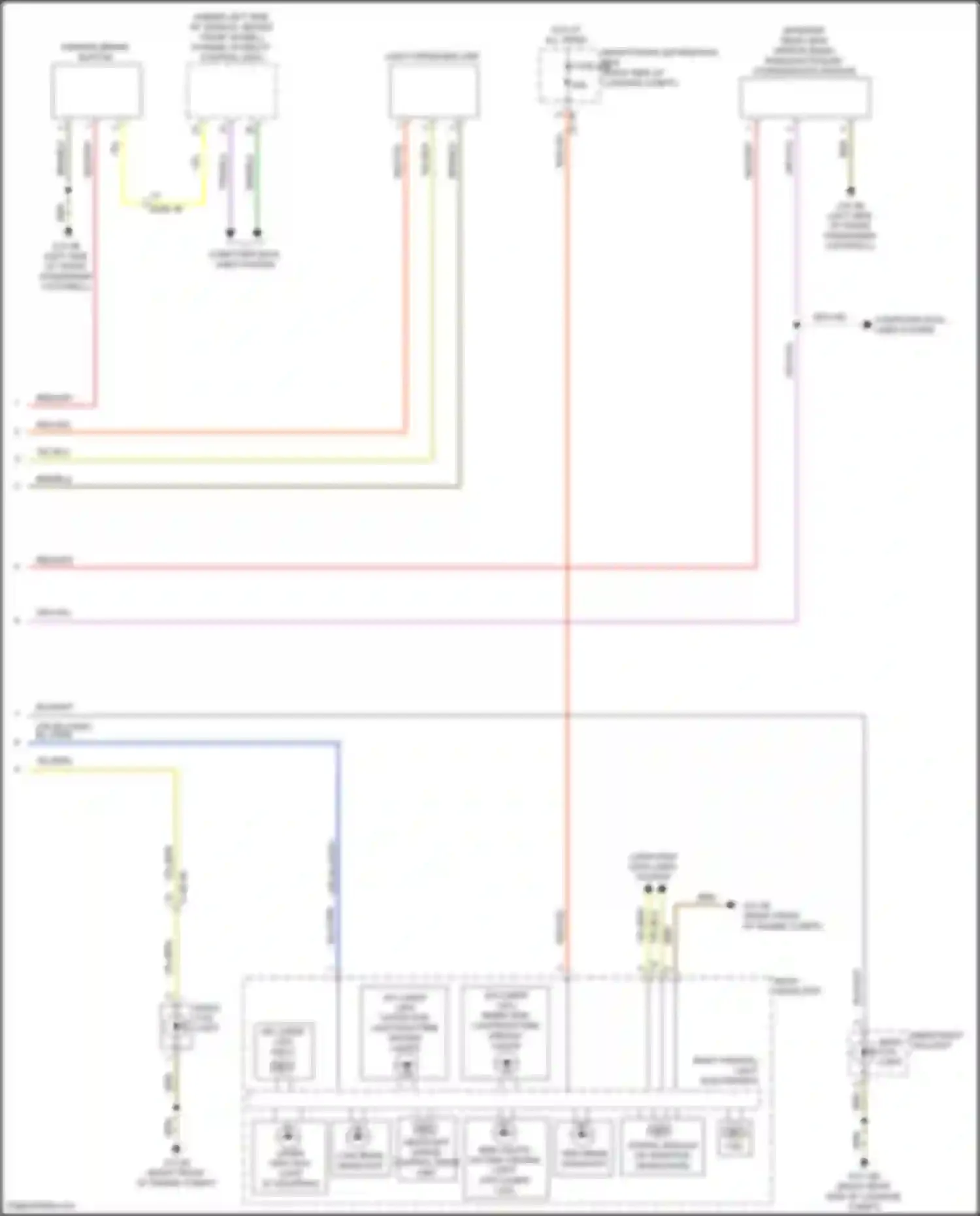 Wiring diagram right frontal light electronics for BMW 7 series G11/G12 (2015-2019) (2 of 2)