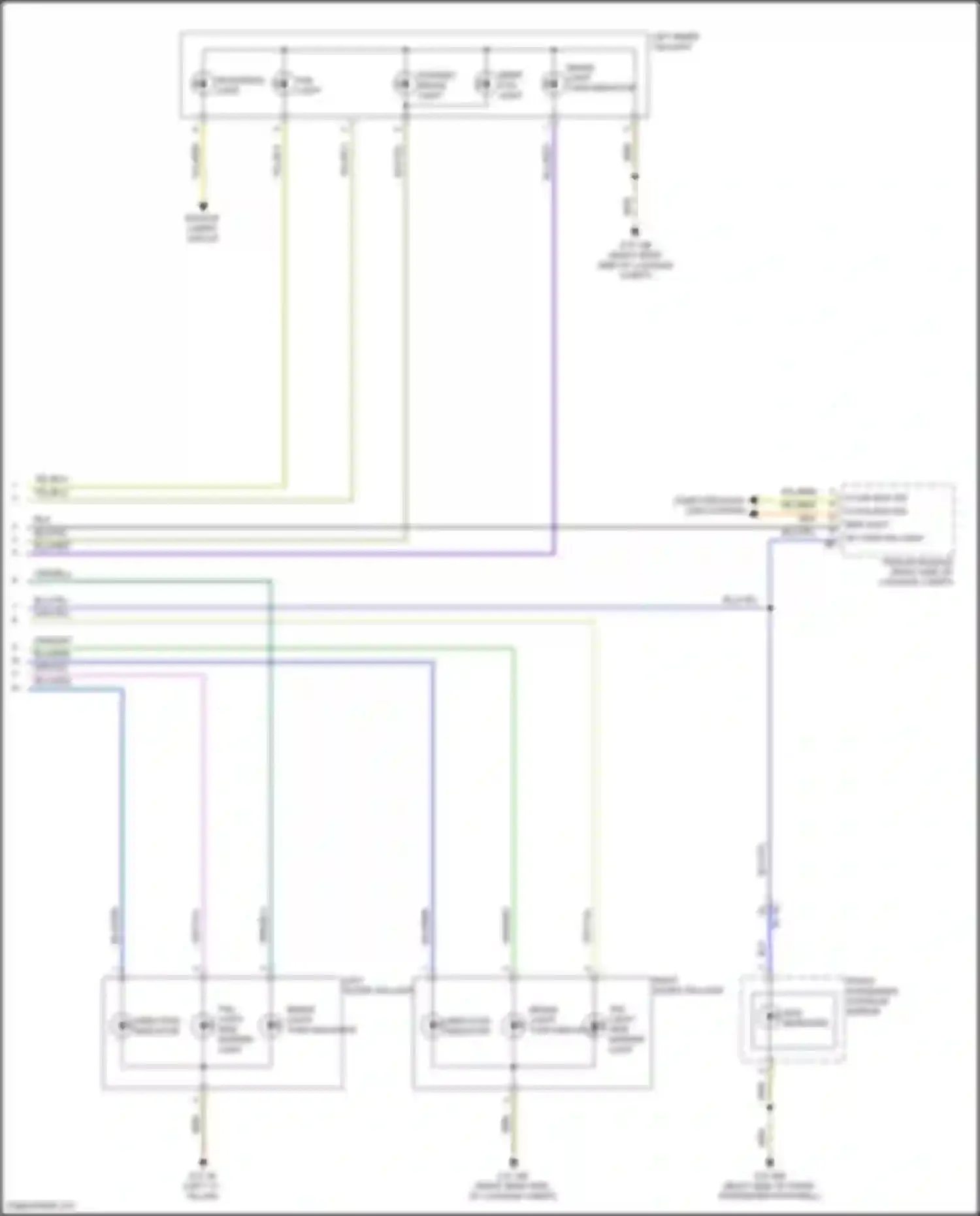 Wiring diagram right outer taillight for BMW 7 series G11/G12 (2015-2019) (1 of 1)
