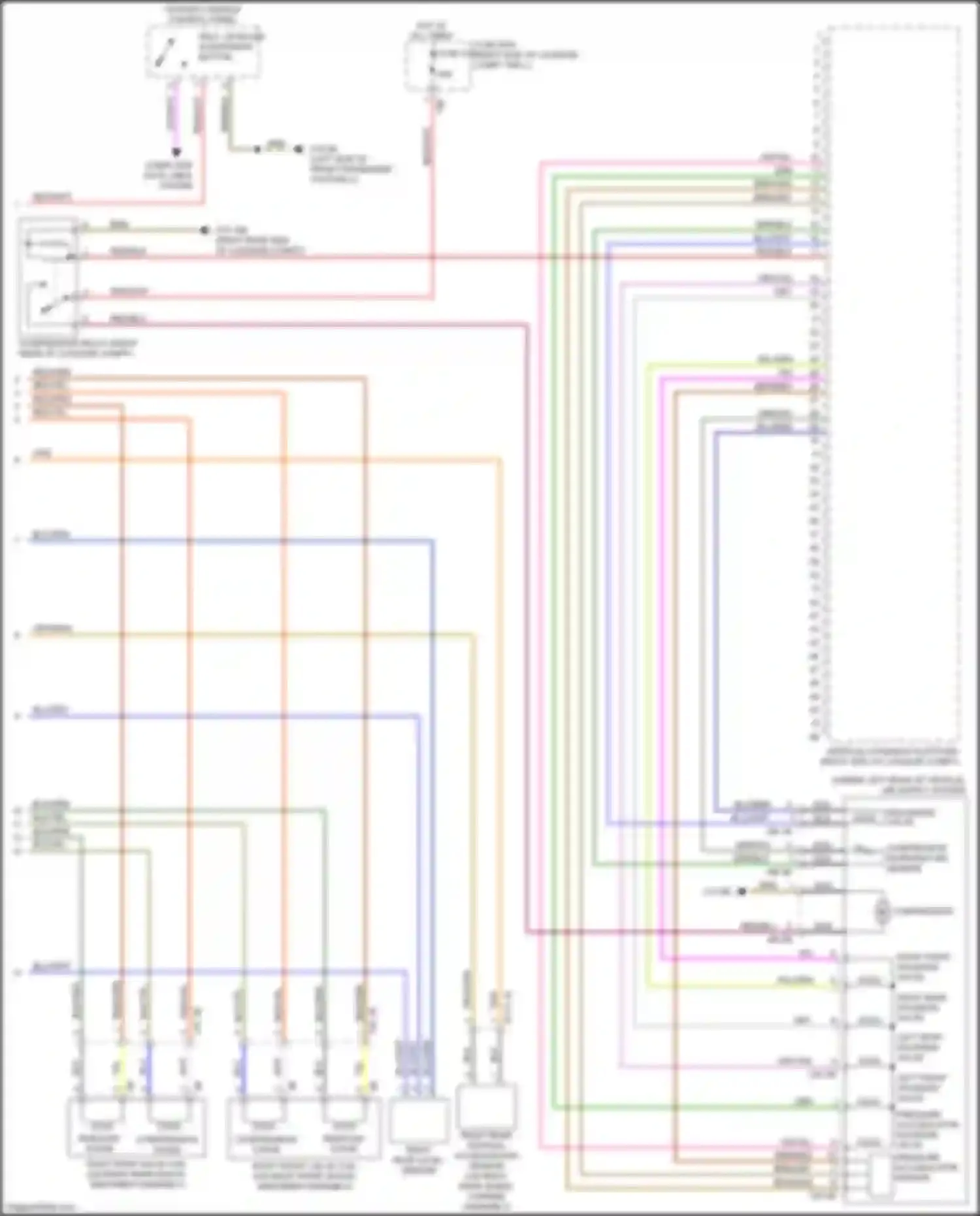 Wiring diagram right rear vertical acceleration sensor for BMW 7 series G11/G12 (2015-2019) (1 of 1)
