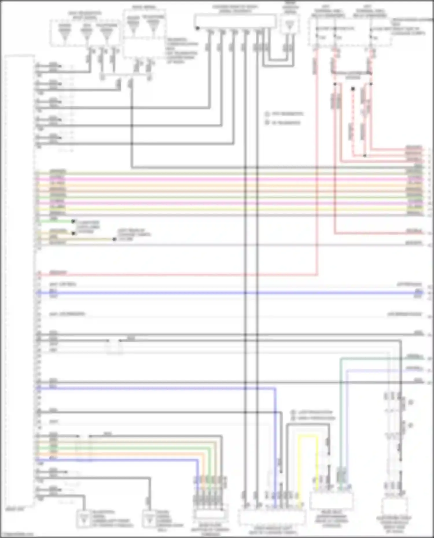 Wiring diagram roof aerial for BMW 7 series G11/G12 (2015-2019) (1 of 8)