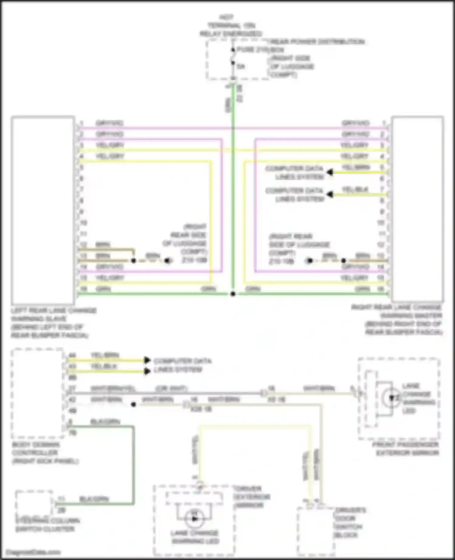 Wiring diagram steering column switch cluster for BMW 7 series G11/G12 (2015-2019) (7 of 14)