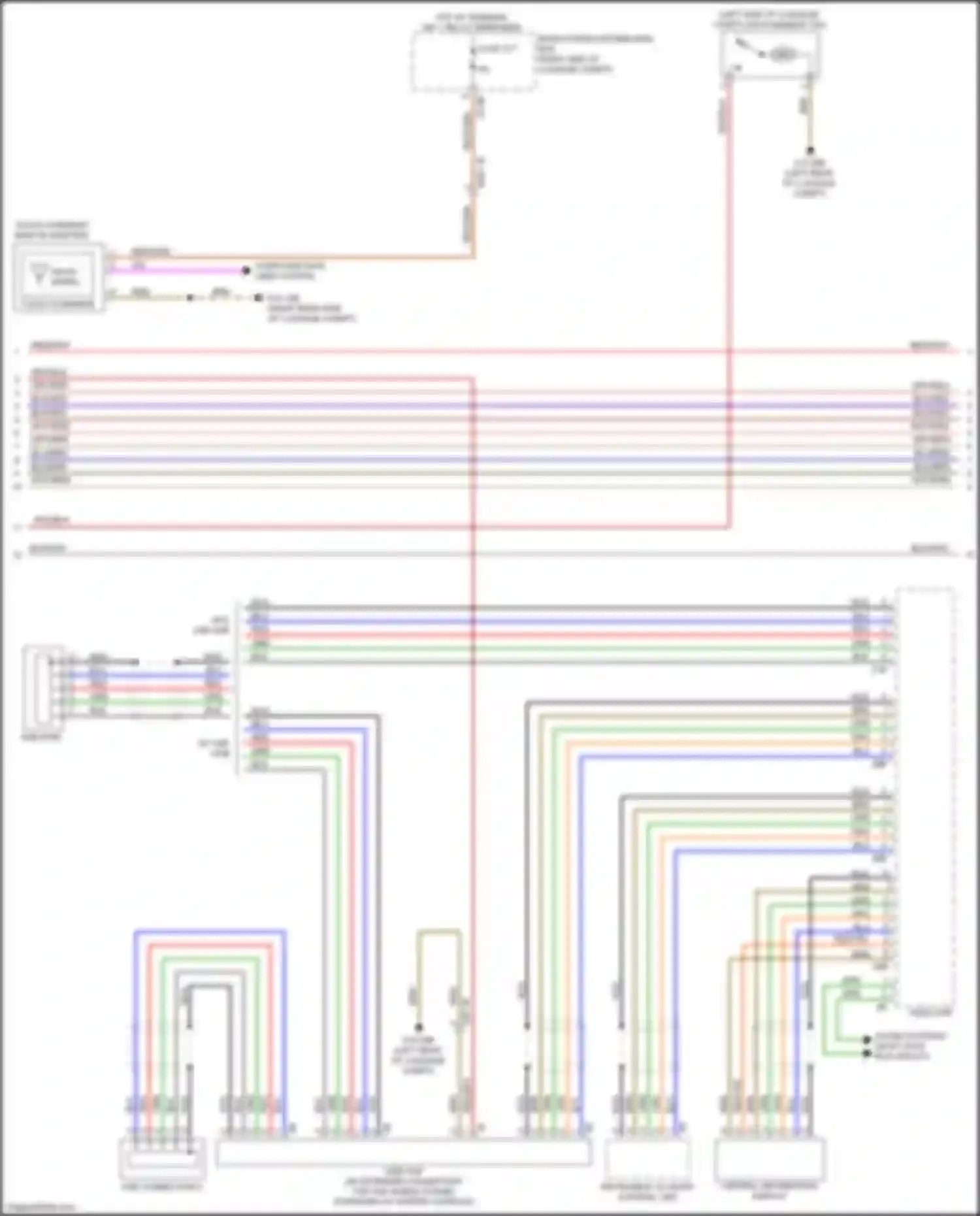 Wiring diagram usb connection 2 for BMW 7 series G11/G12 (2015-2019) (1 of 4)