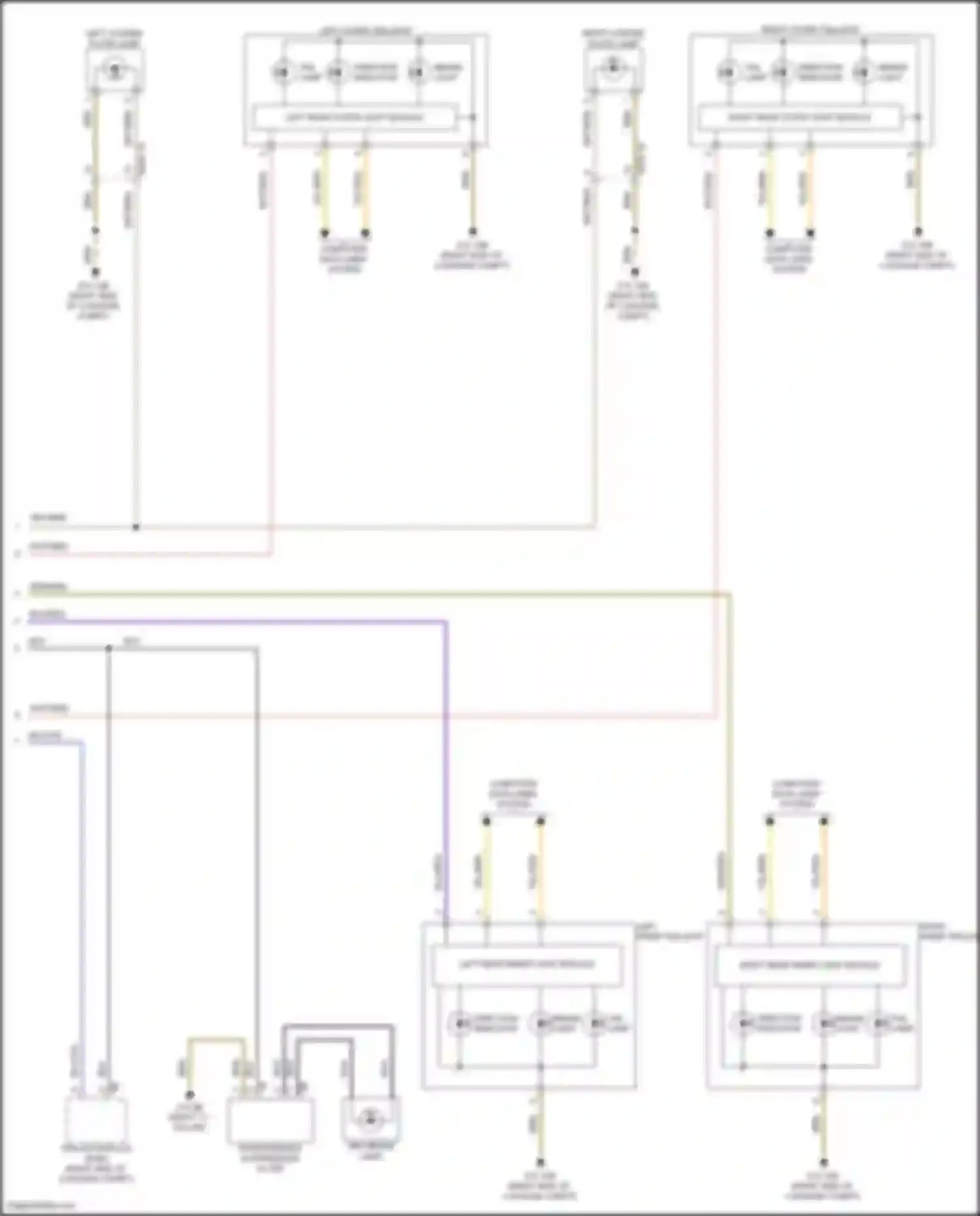 7 series BMW G70 (2022-2024): Exterior lamps circuit (2 of 2)