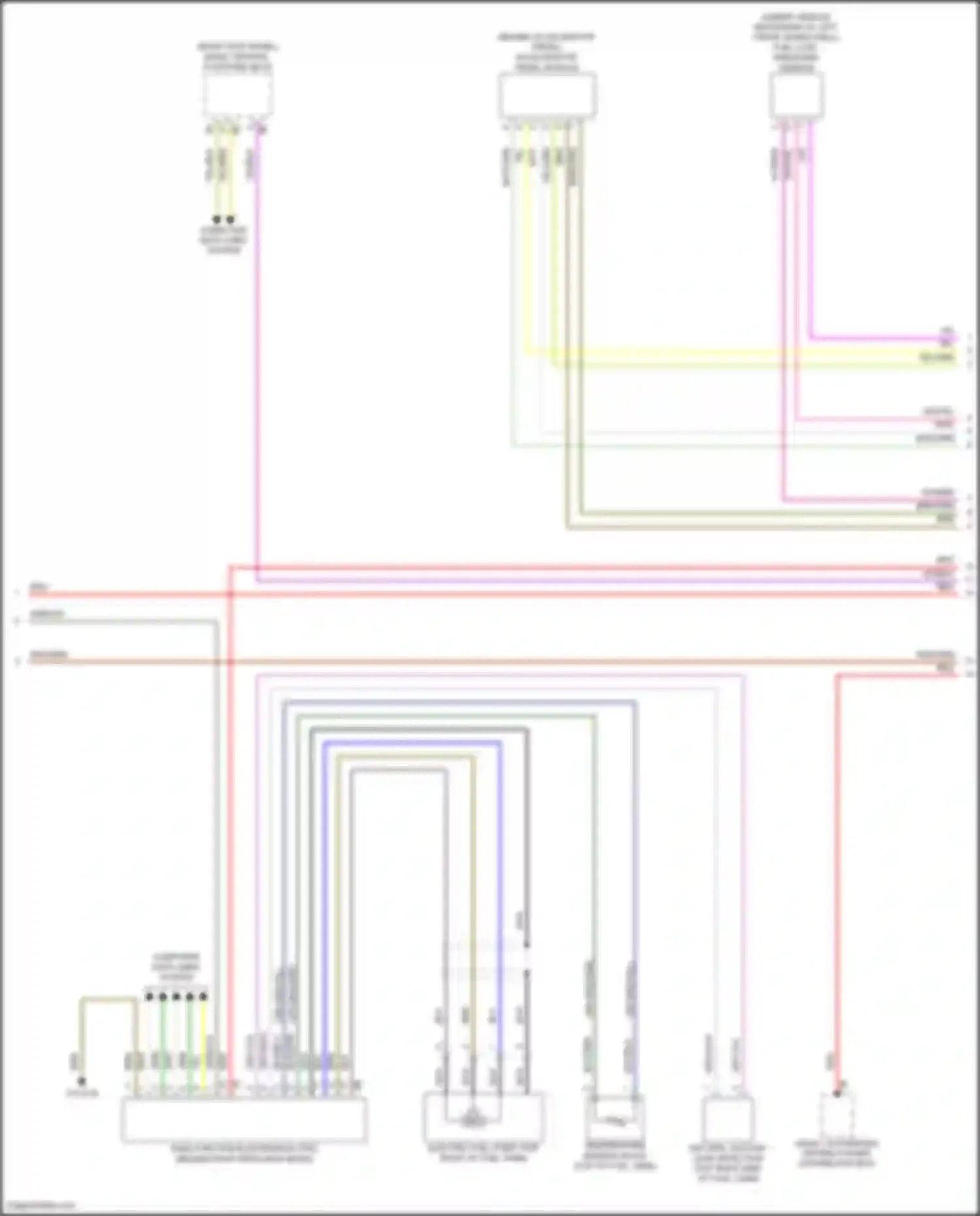 Wiring diagram accelerator pedal module for BMW 7 series G70 (2022-2024) (2 of 3)
