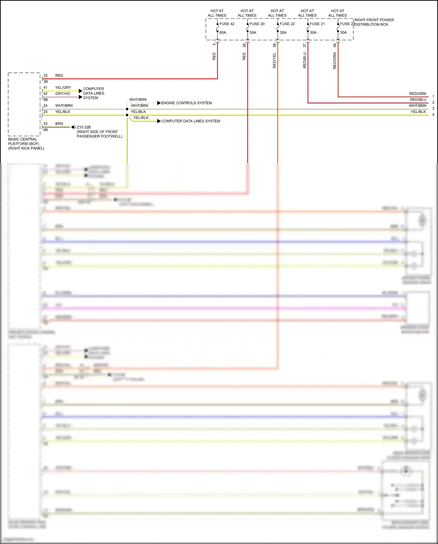 BMW 7 series G70 (2022-2024) basic central platform (bcp) wiring diagram  (18 of 44)