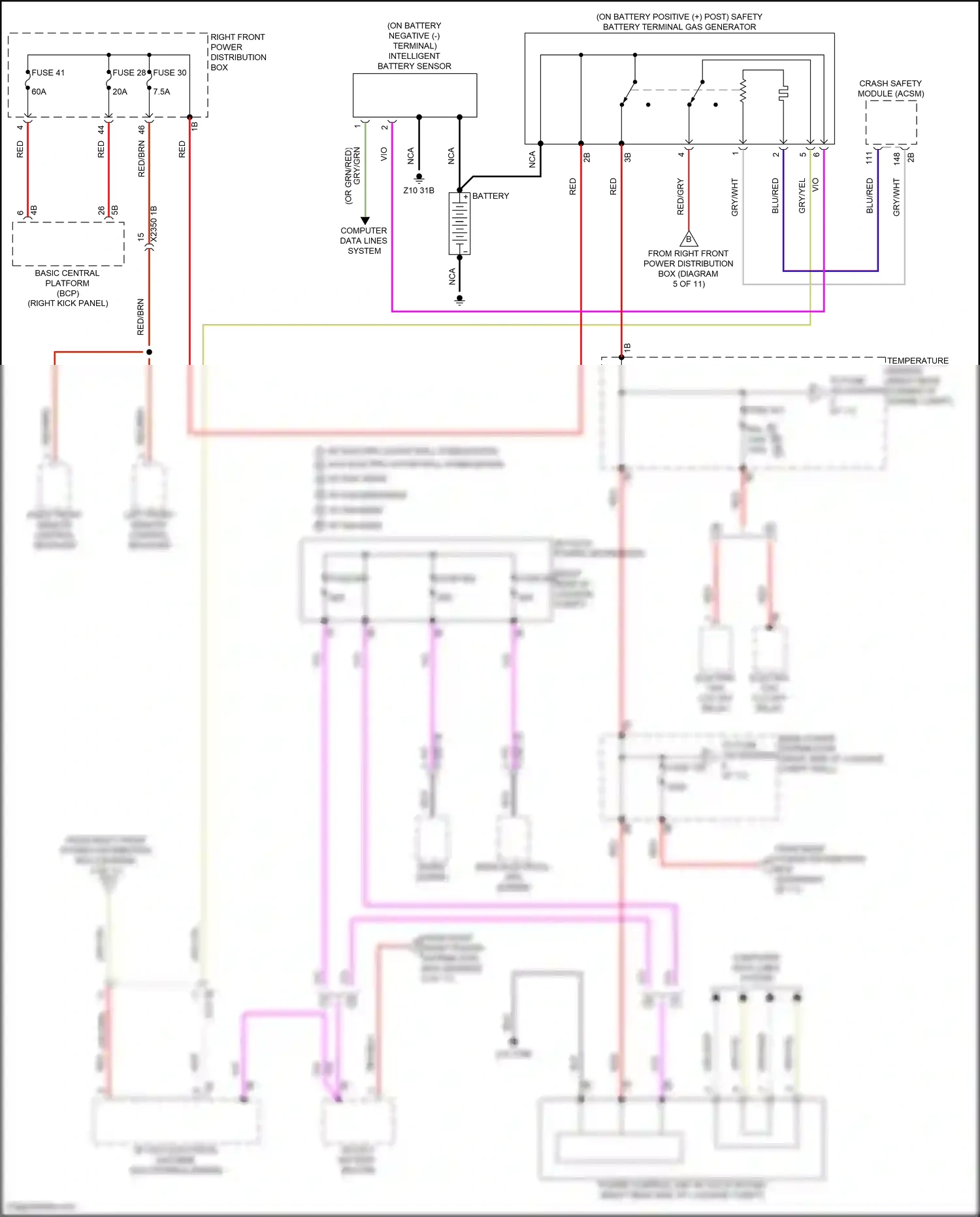 BMW 7 series G70 (2022-2024) basic central platform (bcp) wiring diagram  (39 of 44)