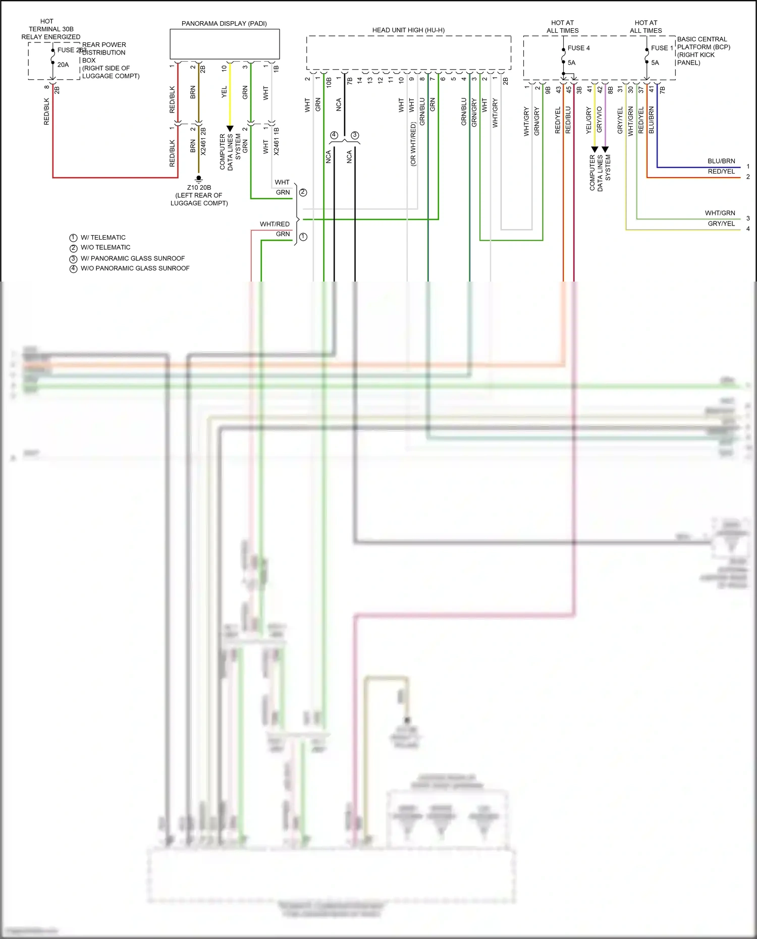 BMW 7 series G70 (2022-2024) basic central platform (bcp) wiring diagram  (4 of 44)