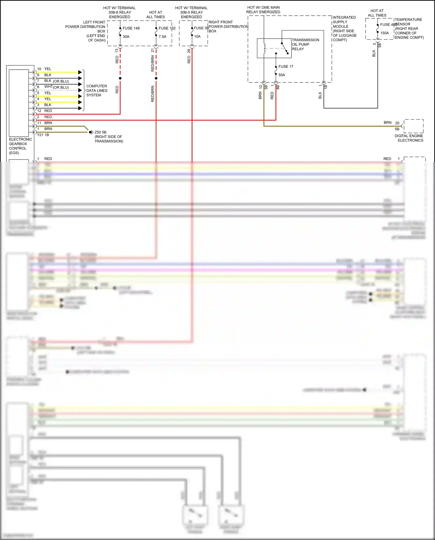BMW 7 series G70 (2022-2024) basic central platform (bcp) wiring diagram  (1 of 44)