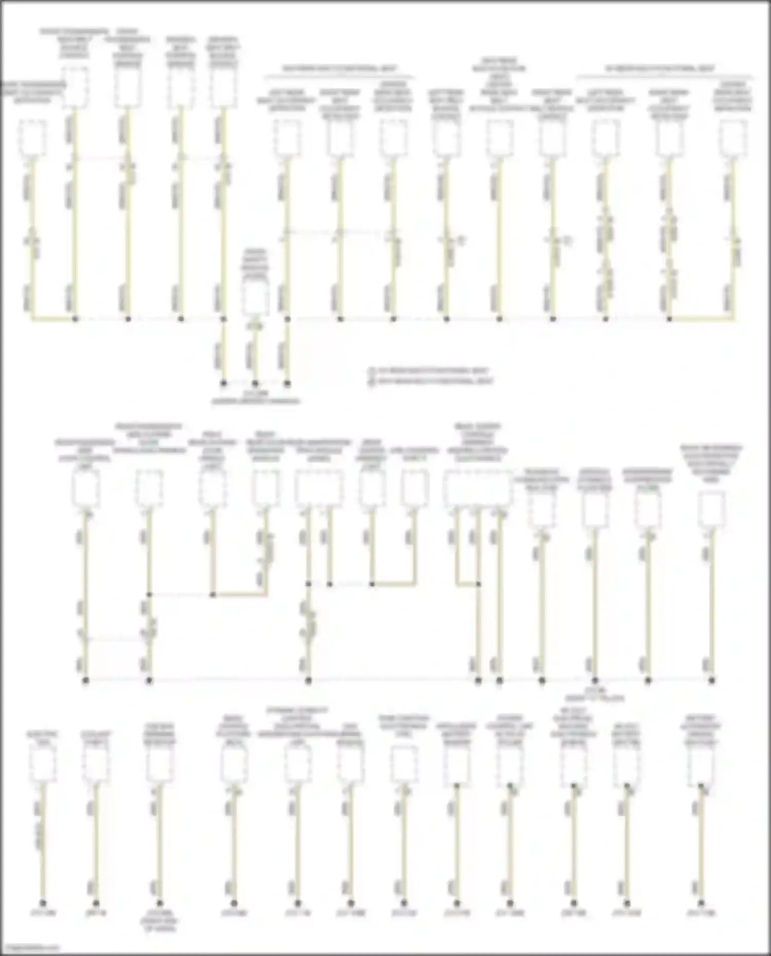Wiring diagram center rear seat occupancy detection for BMW 7 series G70 (2022-2024) (1 of 2)