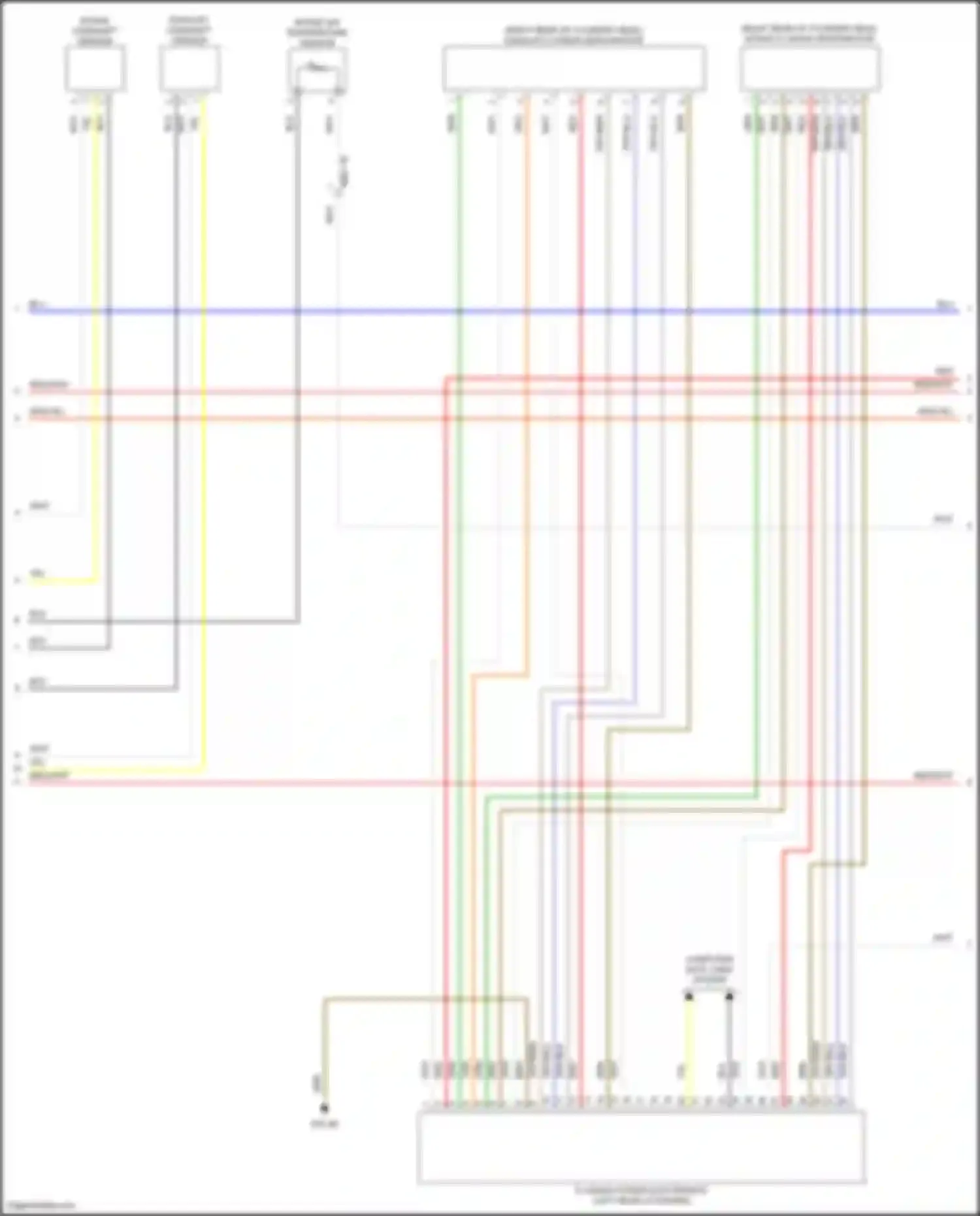 Wiring diagram exhaust camshaft sensor for BMW 7 series G70 (2022-2024) (1 of 2)