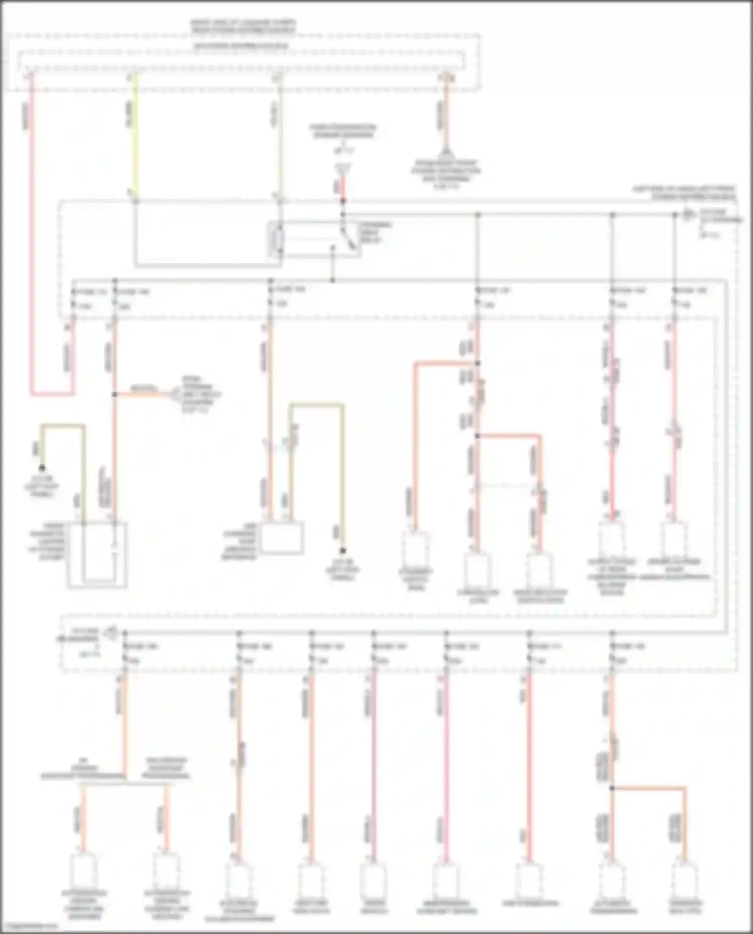 Wiring diagram fuse 165 for BMW 7 series G70 (2022-2024) (2 of 2)
