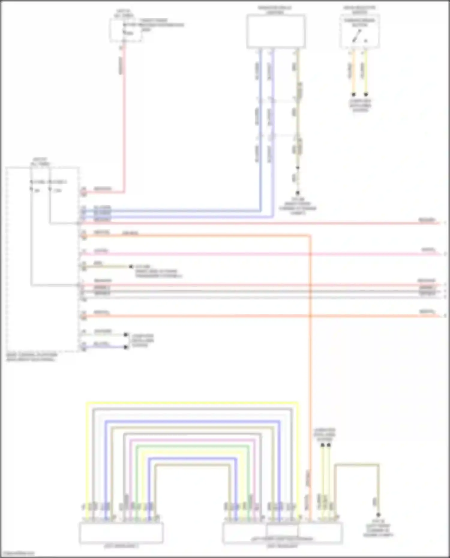 Wiring diagram gear selector switch for BMW 7 series G70 (2022-2024) (4 of 4)
