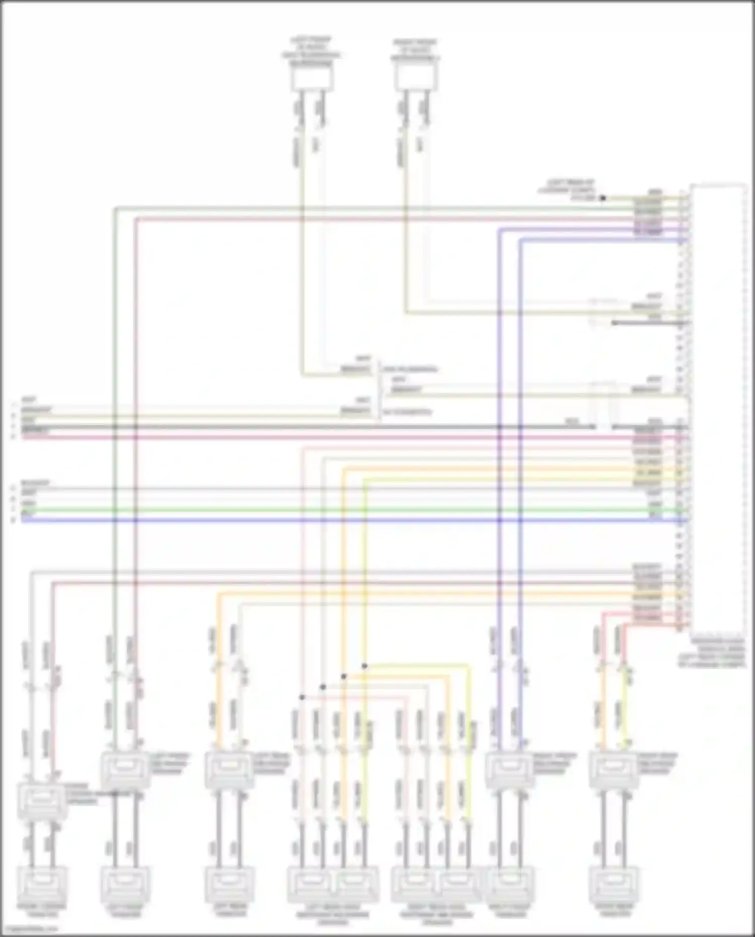 Wiring diagram left front tweeter for BMW 7 series G70 (2022-2024) (2 of 4)