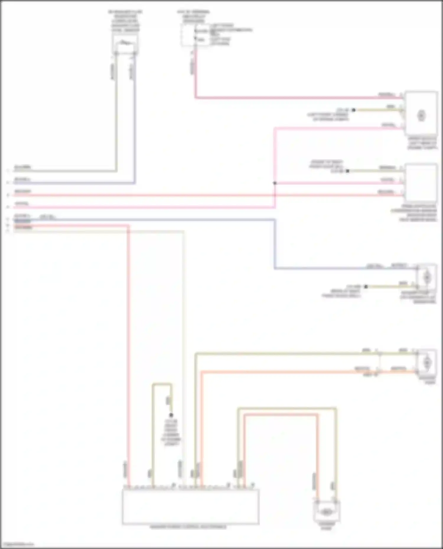 Wiring diagram lower level washer fluid level sensor for BMW 7 series G70 (2022-2024) (1 of 1)