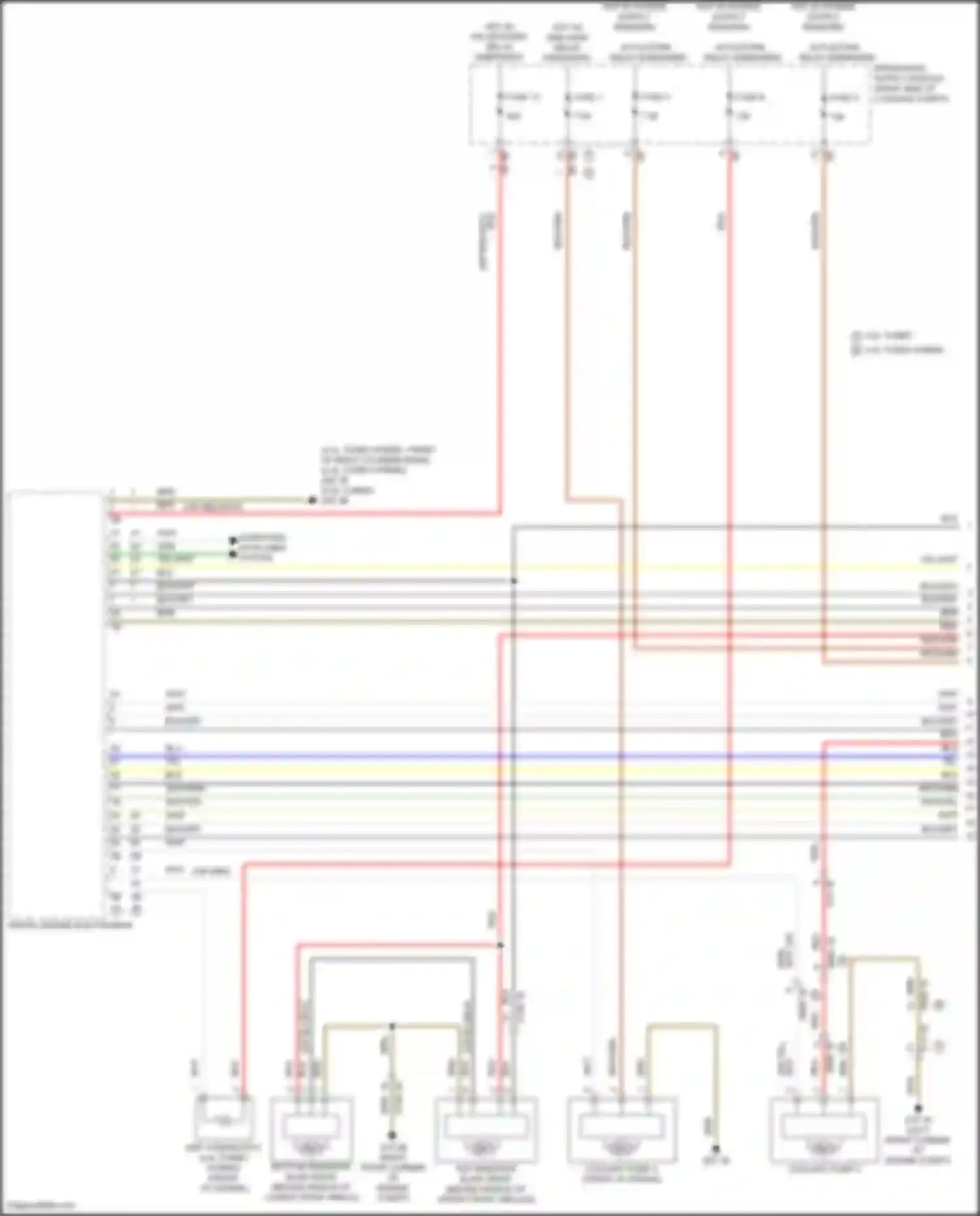 Wiring diagram map thermostat for BMW 7 series G70 (2022-2024) (1 of 2)