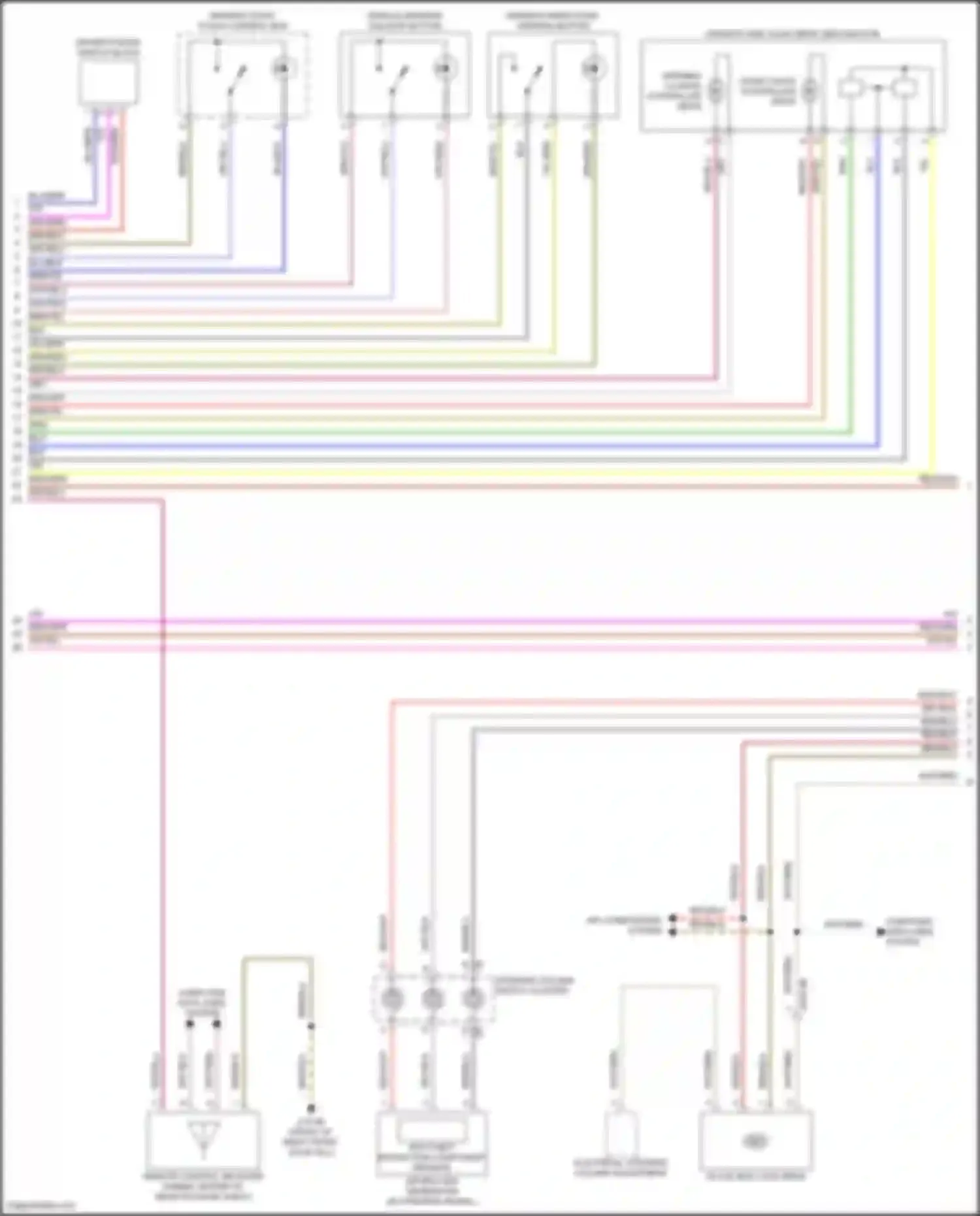 Wiring diagram opening/ closing controller drive for BMW 7 series G70 (2022-2024) (4 of 8)