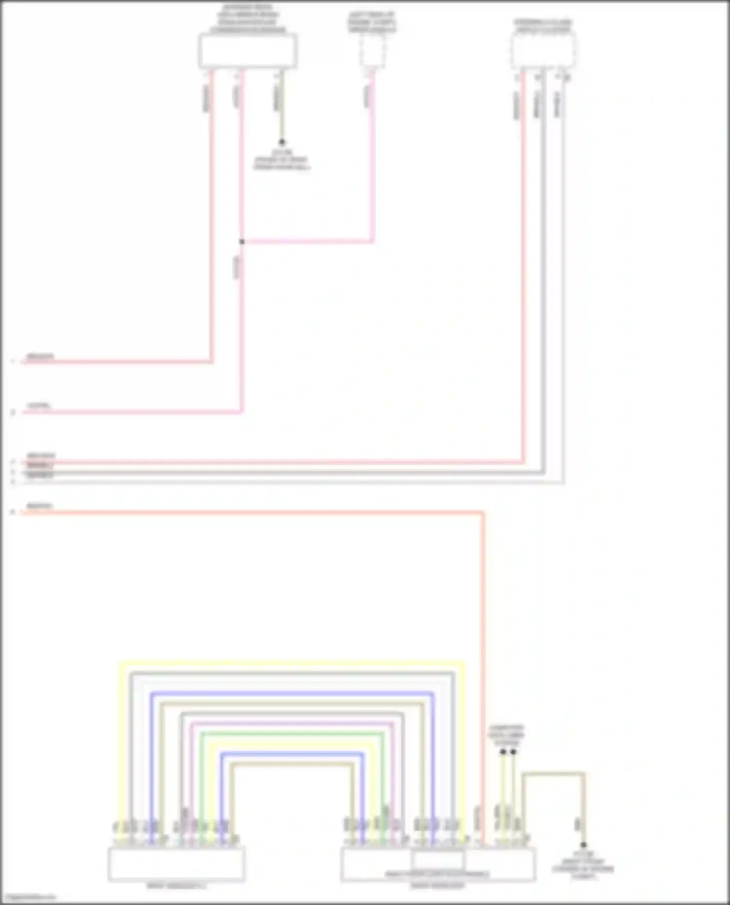 Wiring diagram rain/light/solar condensation sensor for BMW 7 series G70 (2022-2024) (1 of 3)