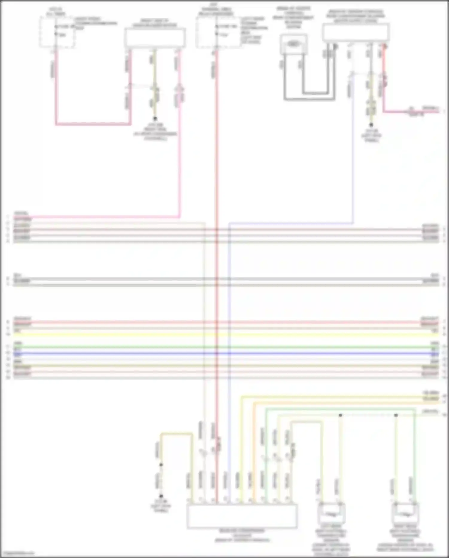 Wiring diagram rear compartment blower motor output stage for BMW 7 series G70 (2022-2024) (1 of 1)
