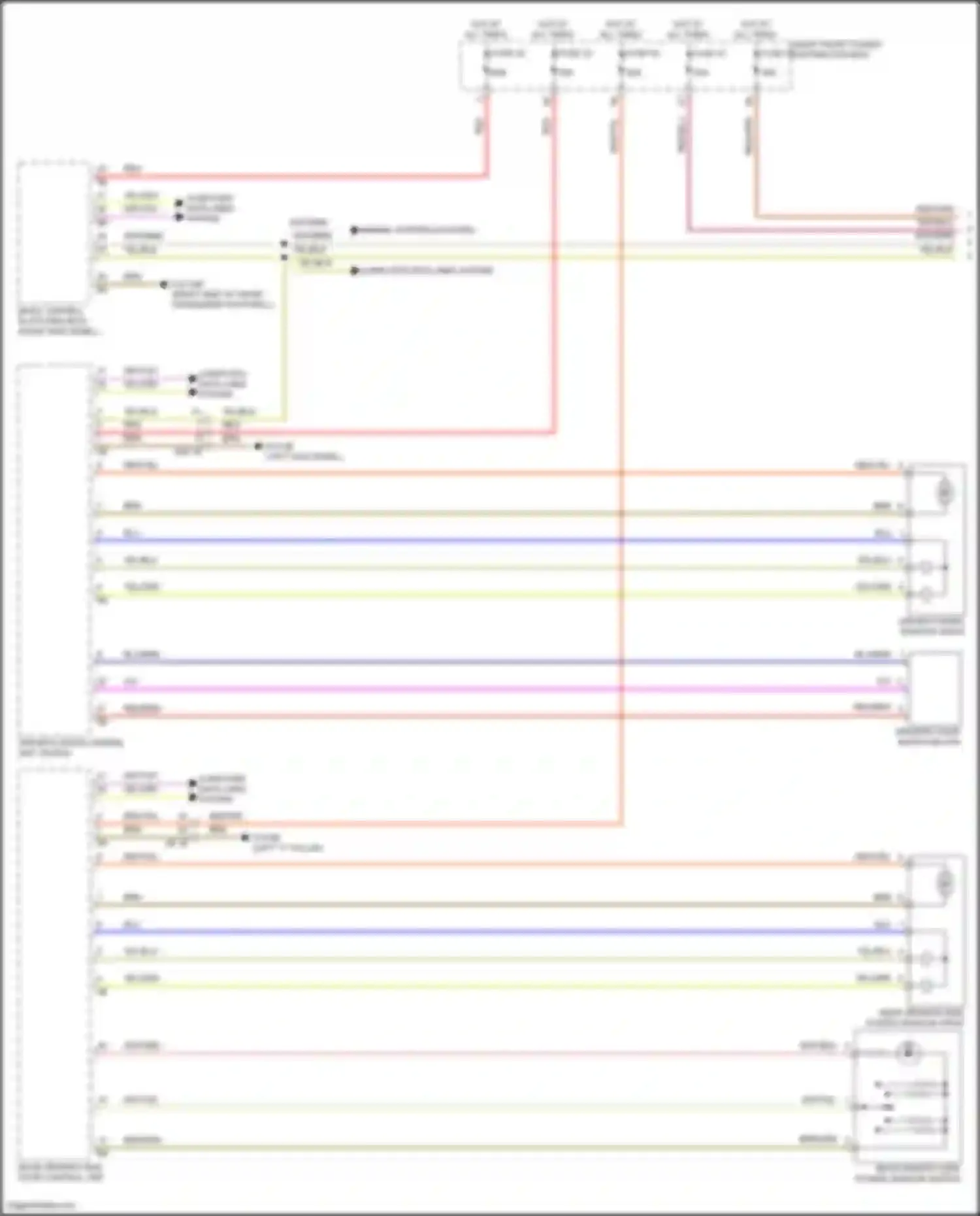Wiring diagram rear driver's side door control unit for BMW 7 series G70 (2022-2024) (4 of 5)