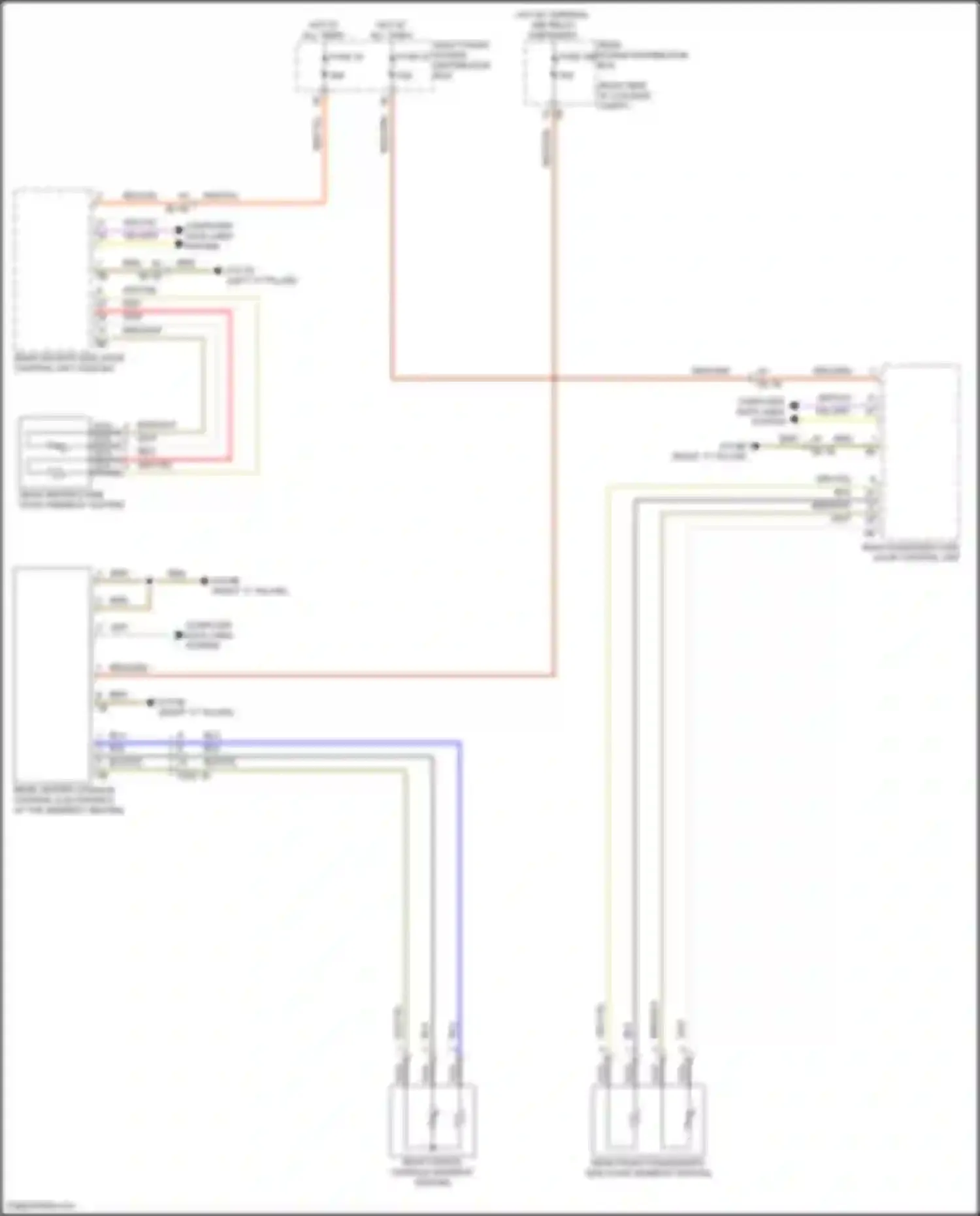 Wiring diagram rear passenger side door control unit for BMW 7 series G70 (2022-2024) (7 of 7)