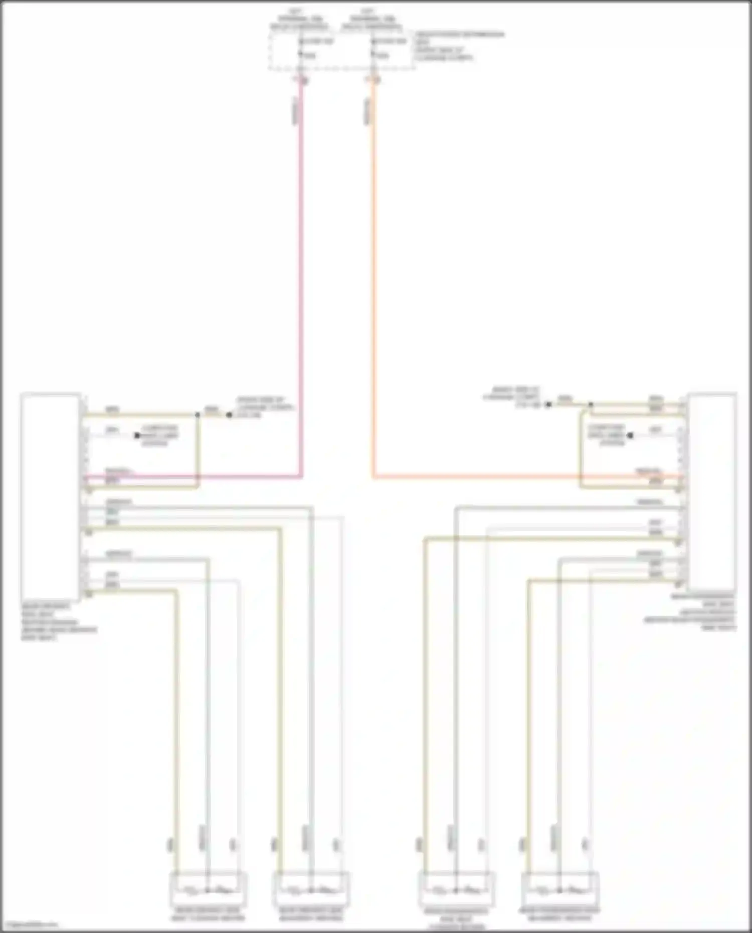 Wiring diagram rear passenger's side backrest heating for BMW 7 series G70 (2022-2024) (2 of 2)