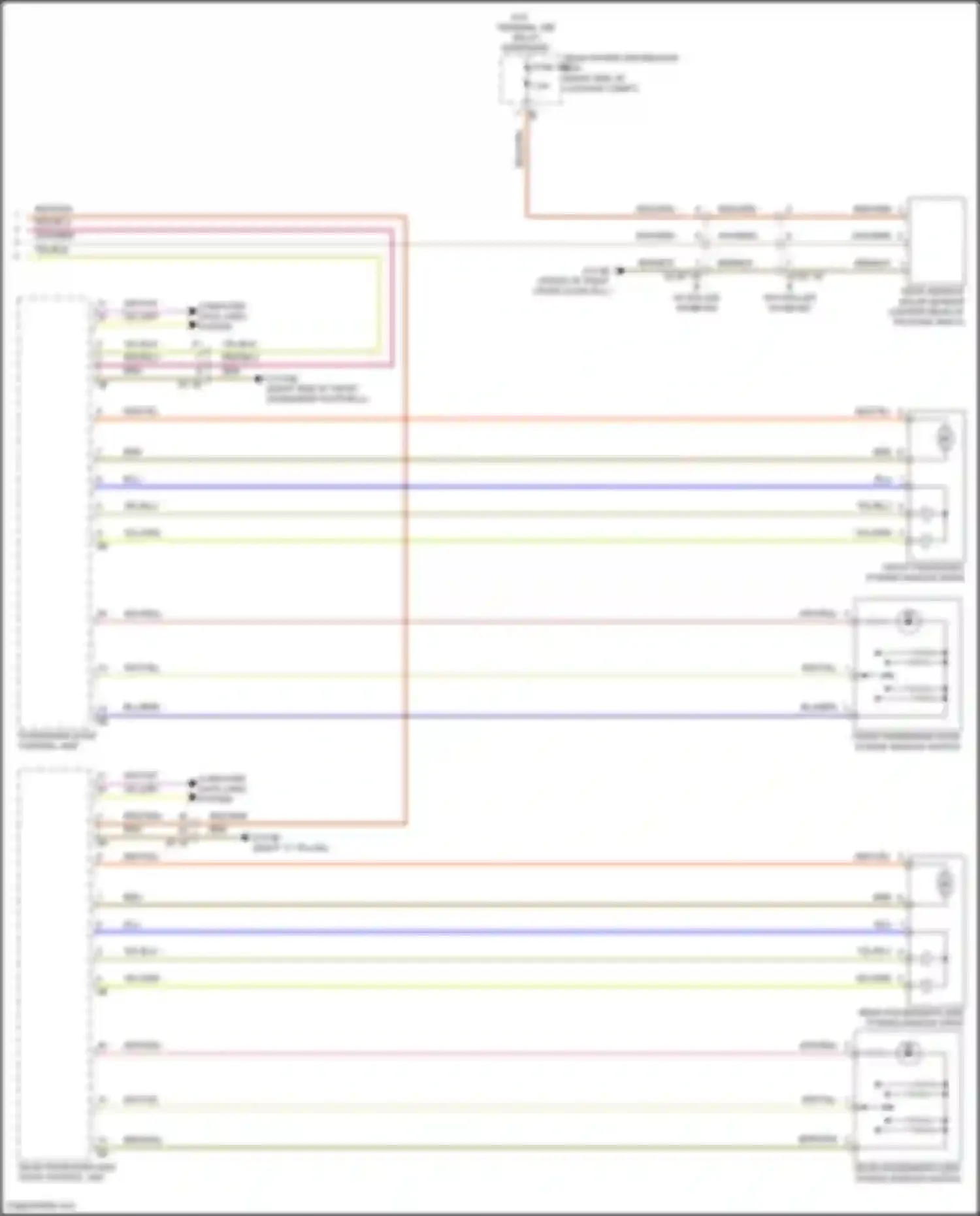 Wiring diagram rear power distribution box for BMW 7 series G70 (2022-2024) (39 of 50)
