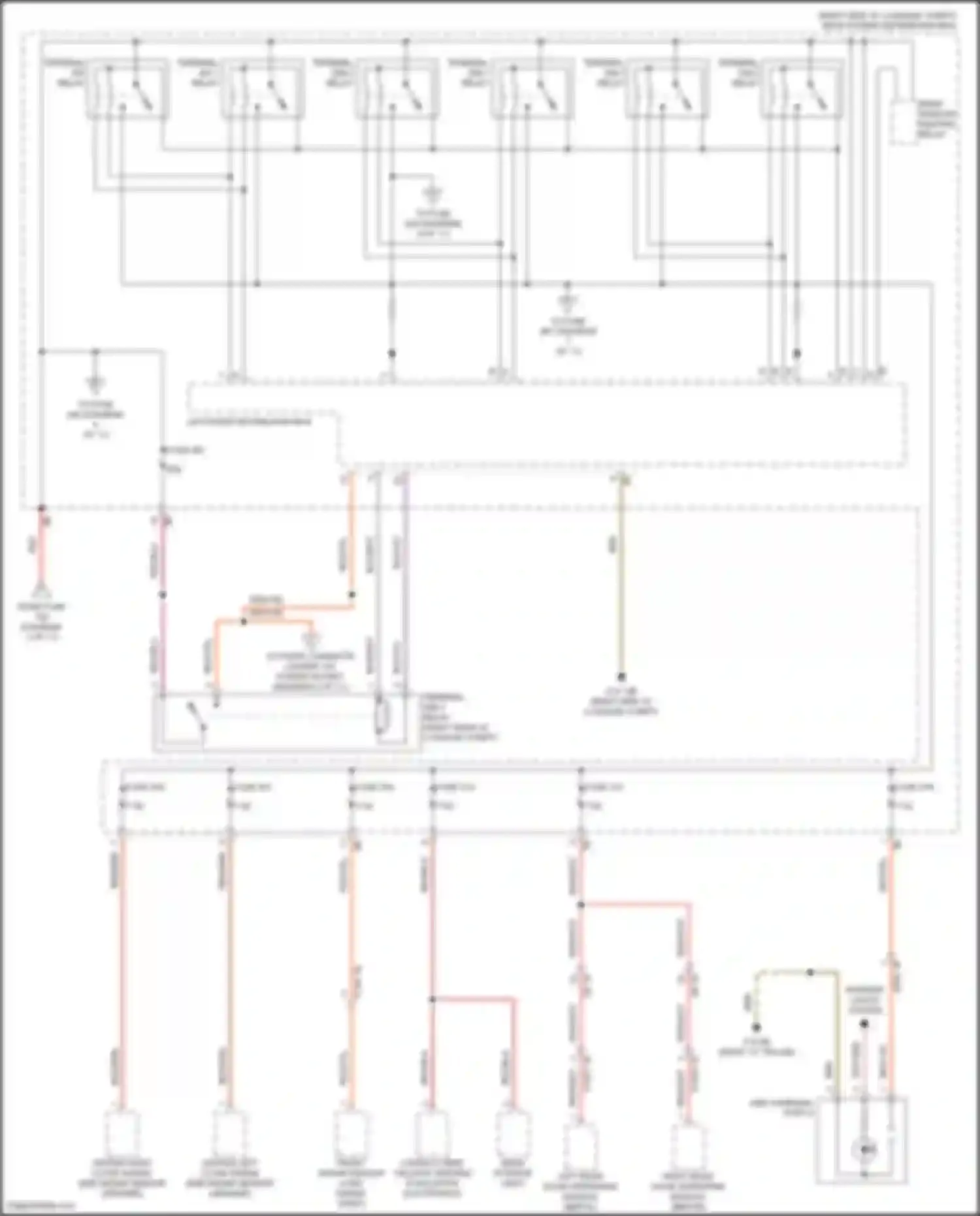 Wiring diagram rear window heating relay for BMW 7 series G70 (2022-2024) (1 of 2)