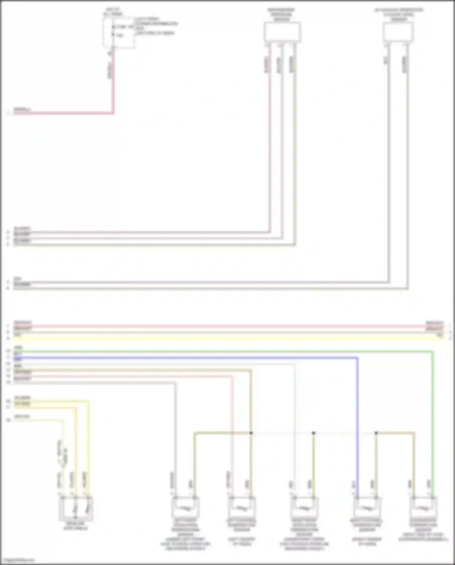 Wiring diagram right footwell temperature sensor for BMW 7 series G70 (2022-2024) (1 of 1)