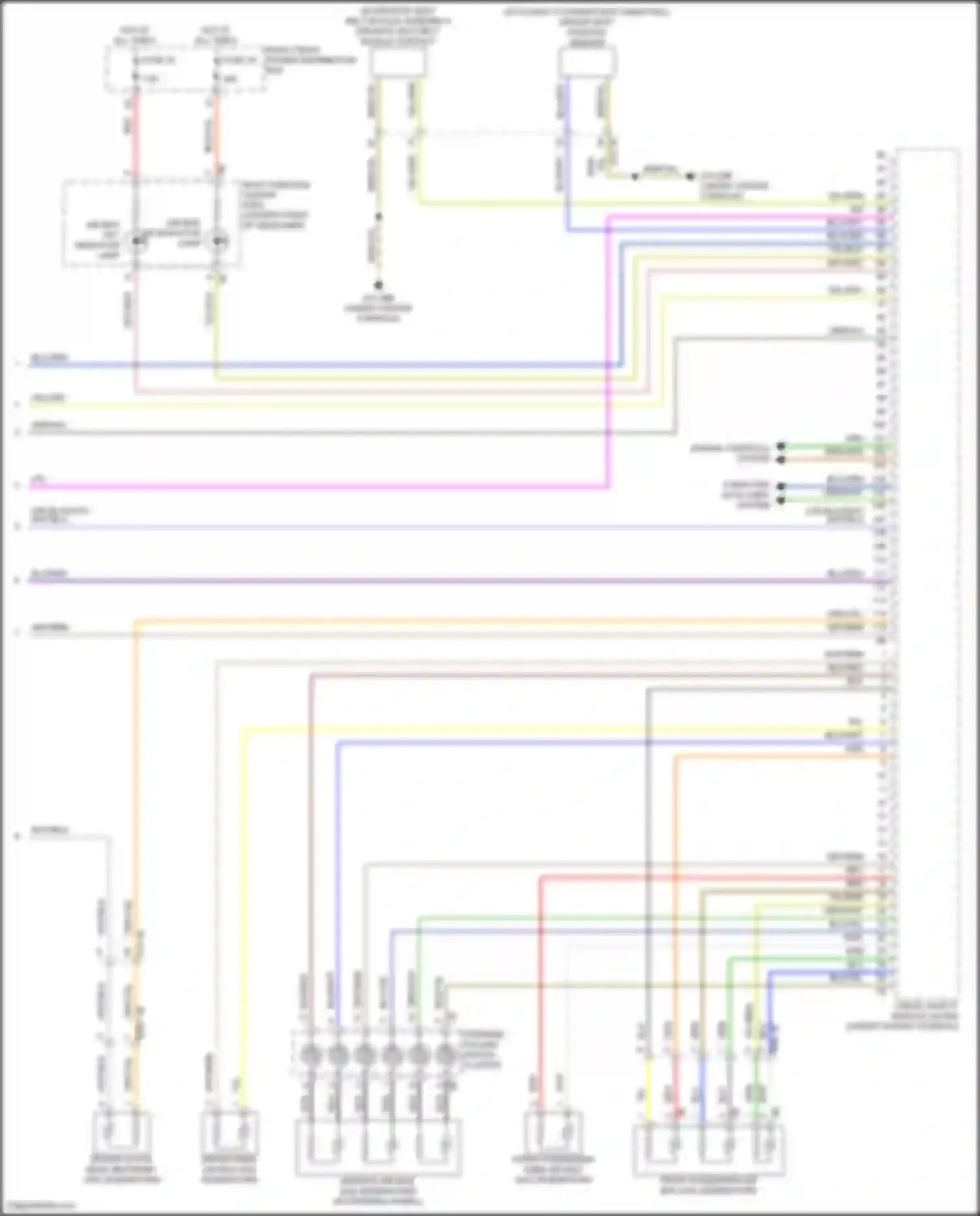 Wiring diagram right front power distribution box for BMW 7 series G70 (2022-2024) (40 of 64)