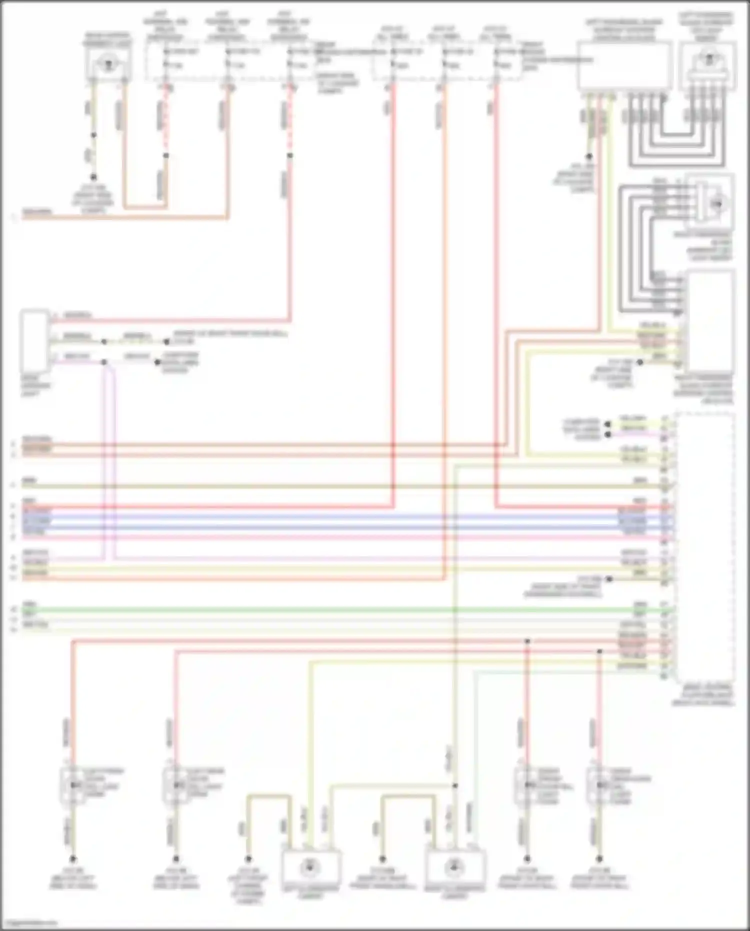 Wiring diagram right front power distribution box for BMW 7 series G70 (2022-2024) (54 of 64)