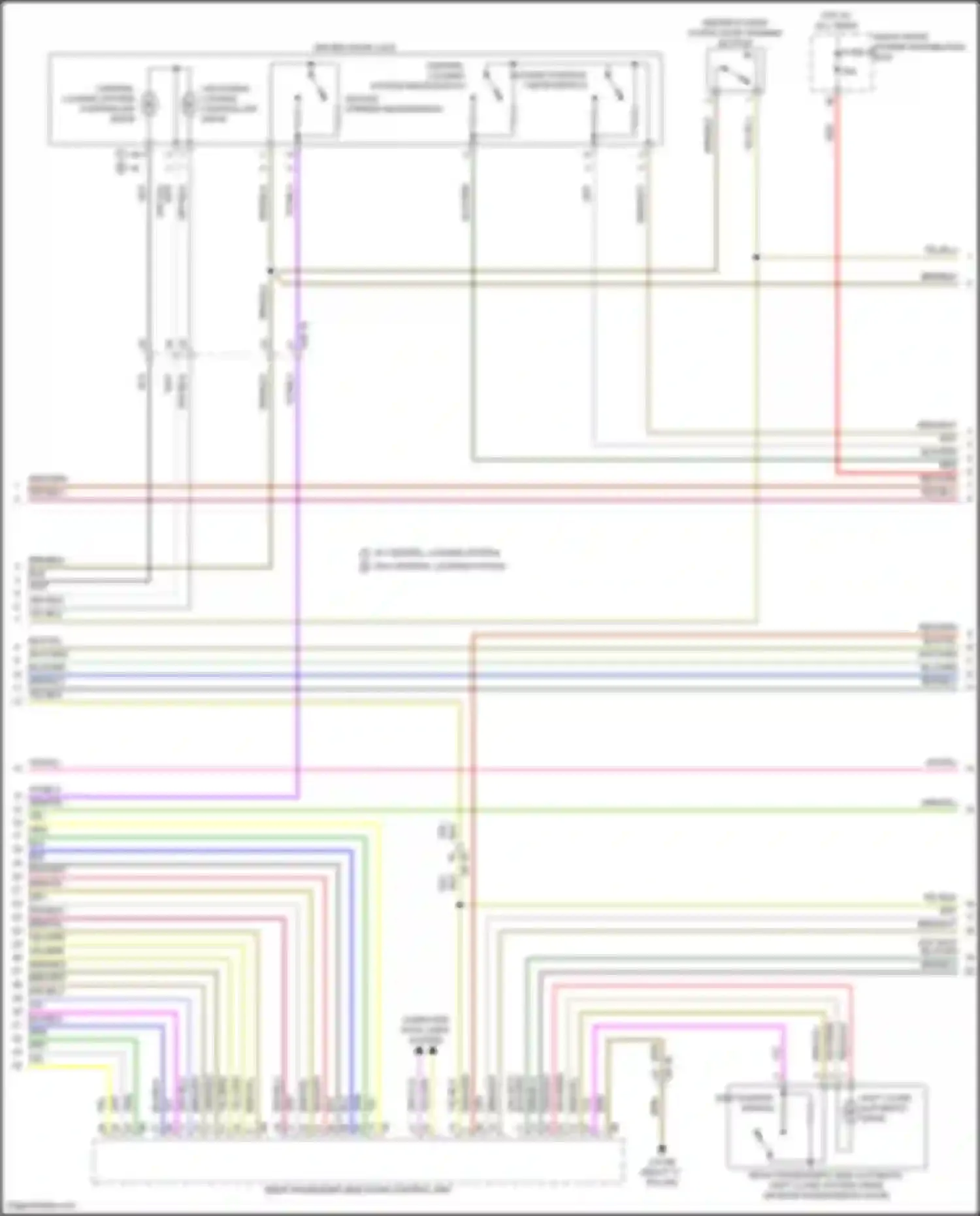 Wiring diagram right front power distribution box for BMW 7 series G70 (2022-2024) (34 of 64)