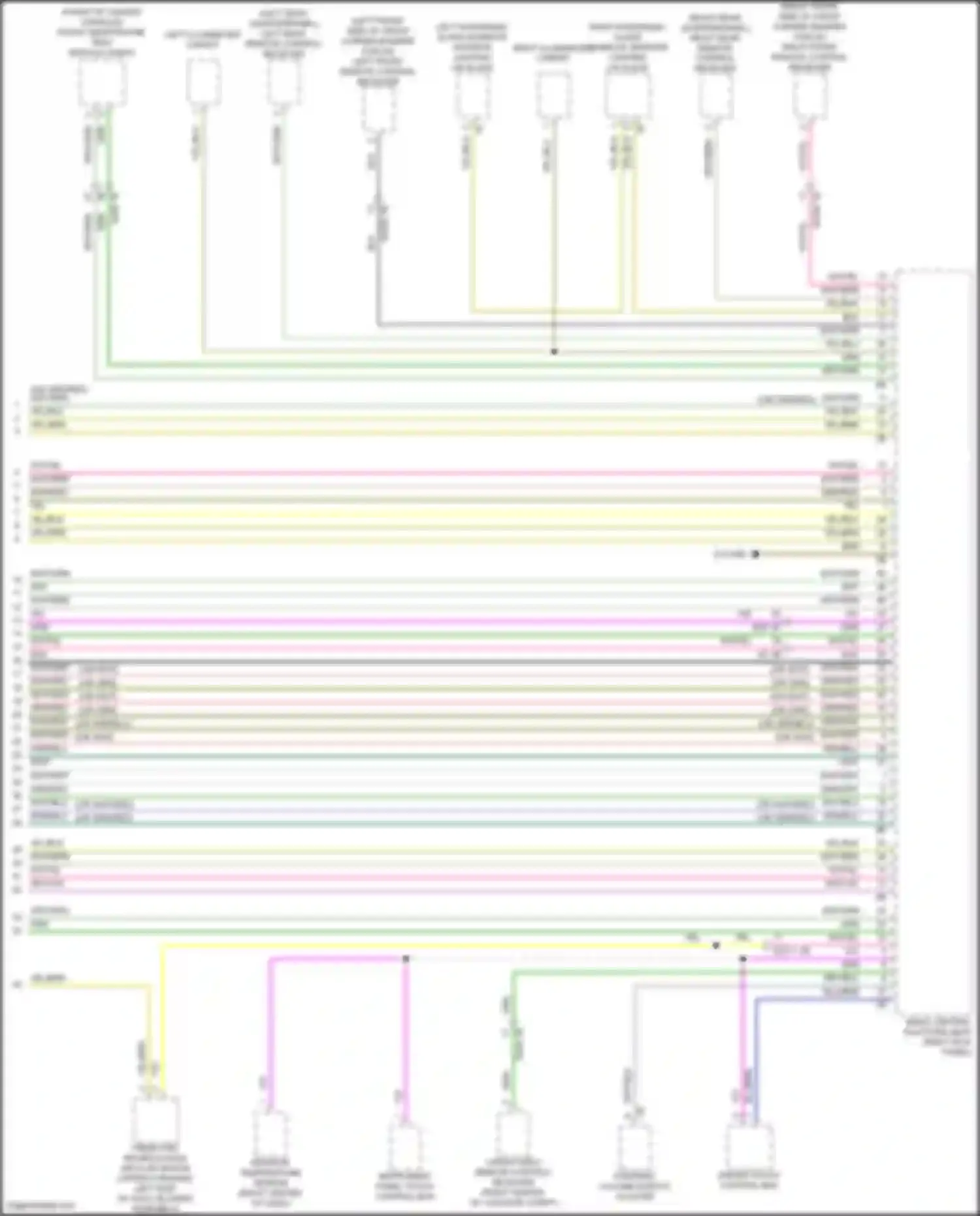 Wiring diagram right illuminated carpet for BMW 7 series G70 (2022-2024) (3 of 3)