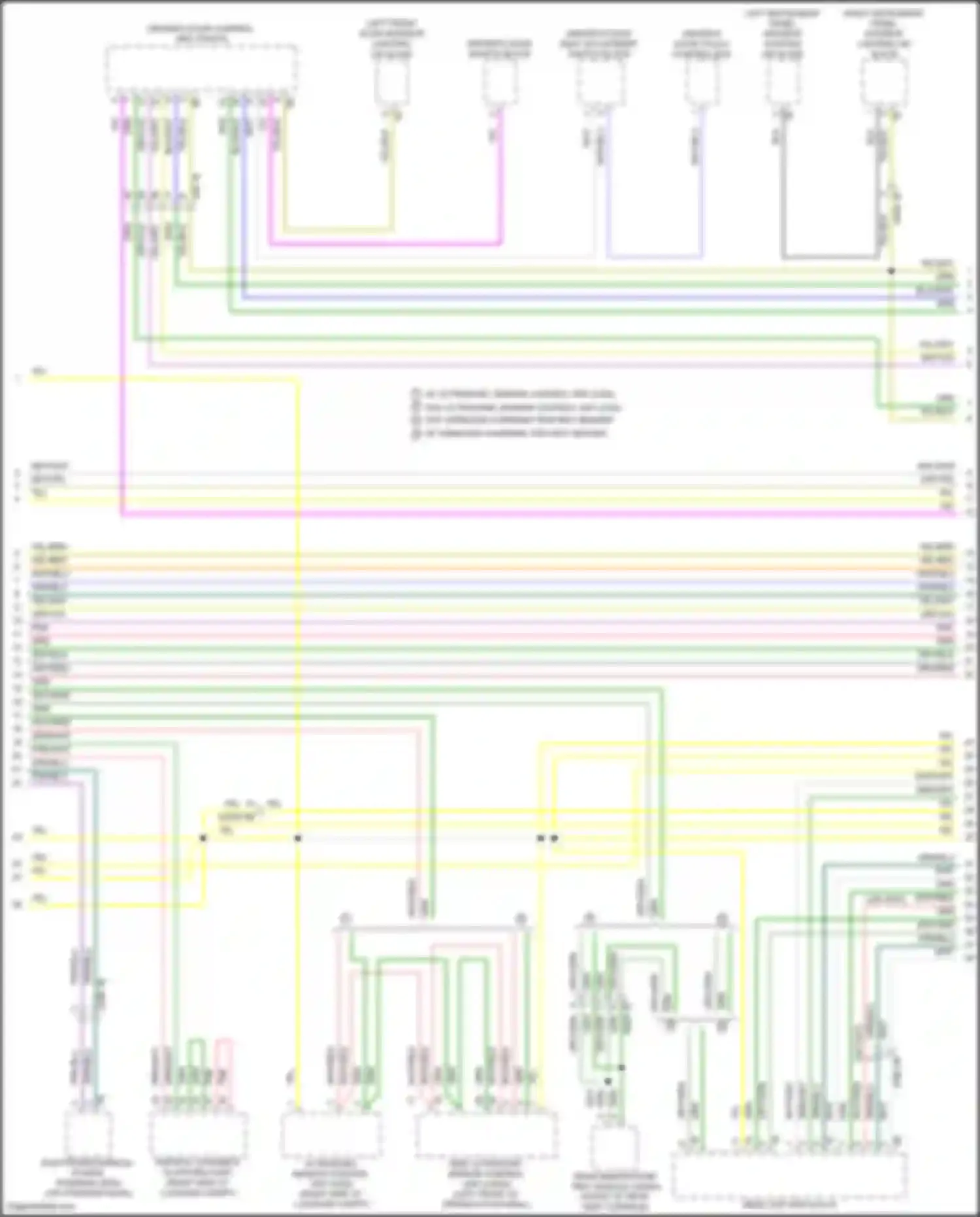 Wiring diagram right instrument panel interior lighting lin slave for BMW 7 series G70 (2022-2024) (3 of 7)