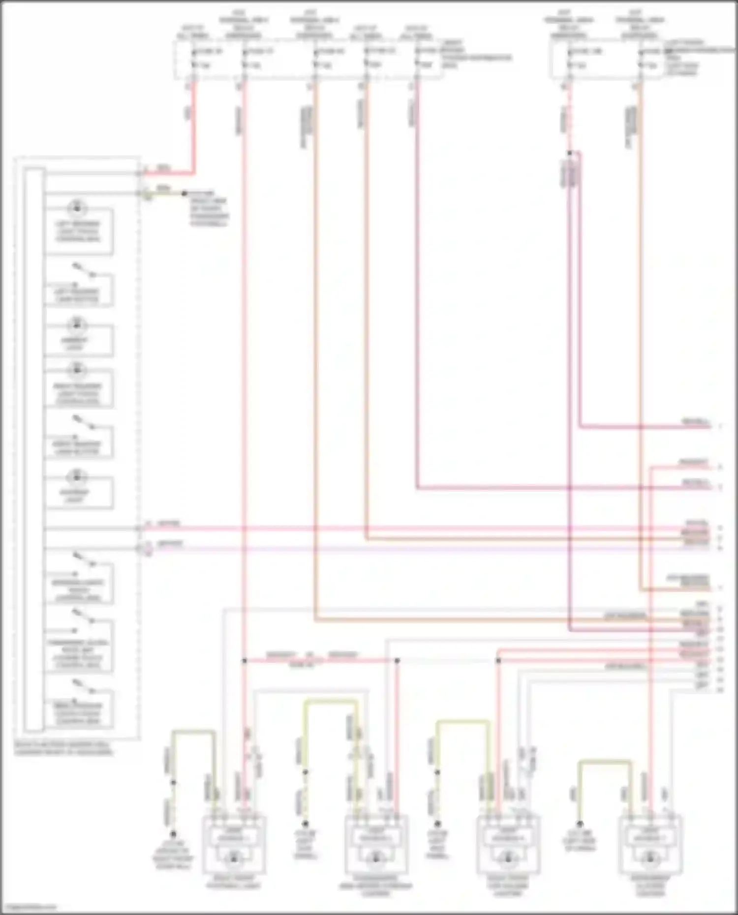 Wiring diagram right reading lamp button for BMW 7 series G70 (2022-2024) (1 of 1)