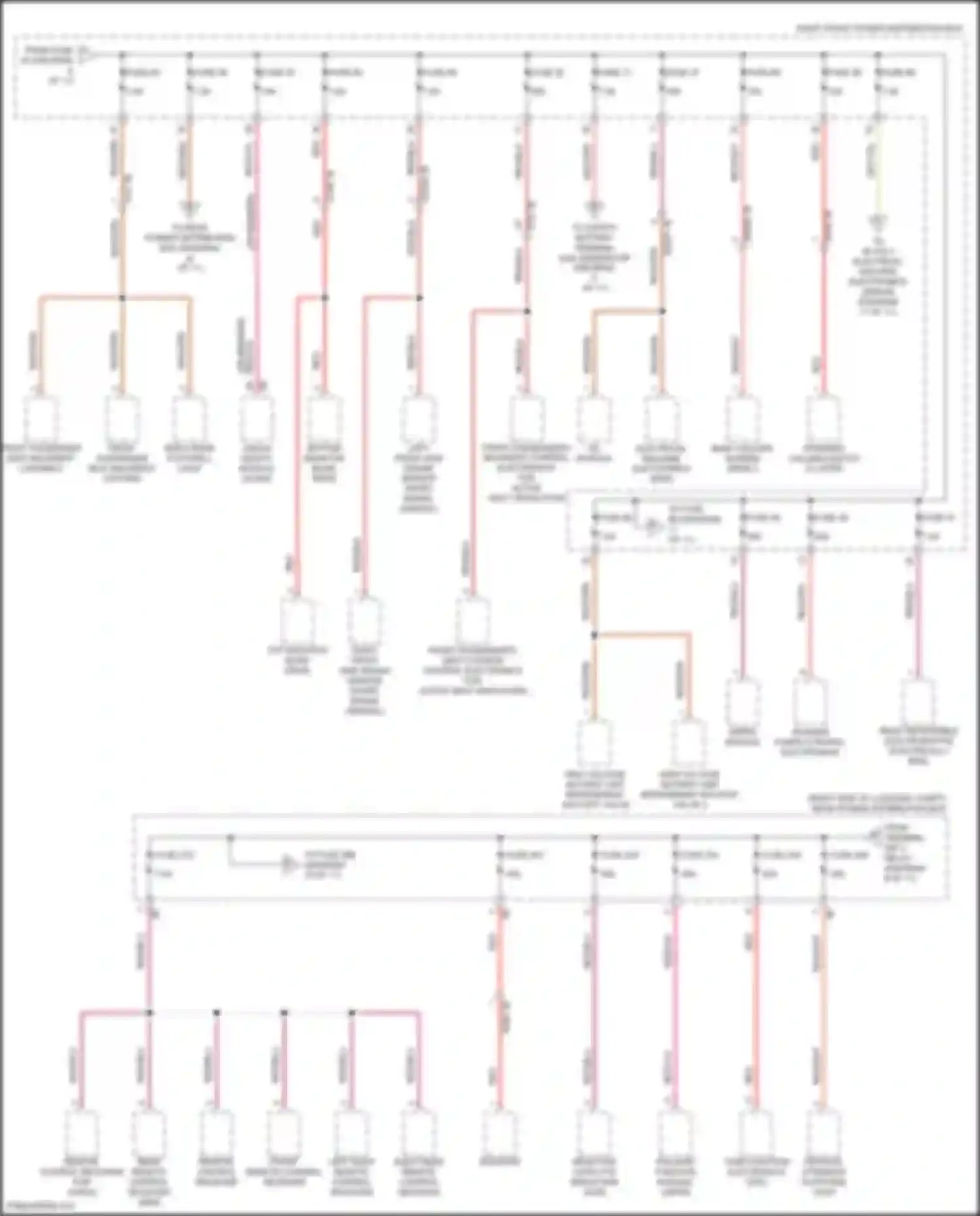 Wiring diagram right rear remote control receiver for BMW 7 series G70 (2022-2024) (4 of 4)