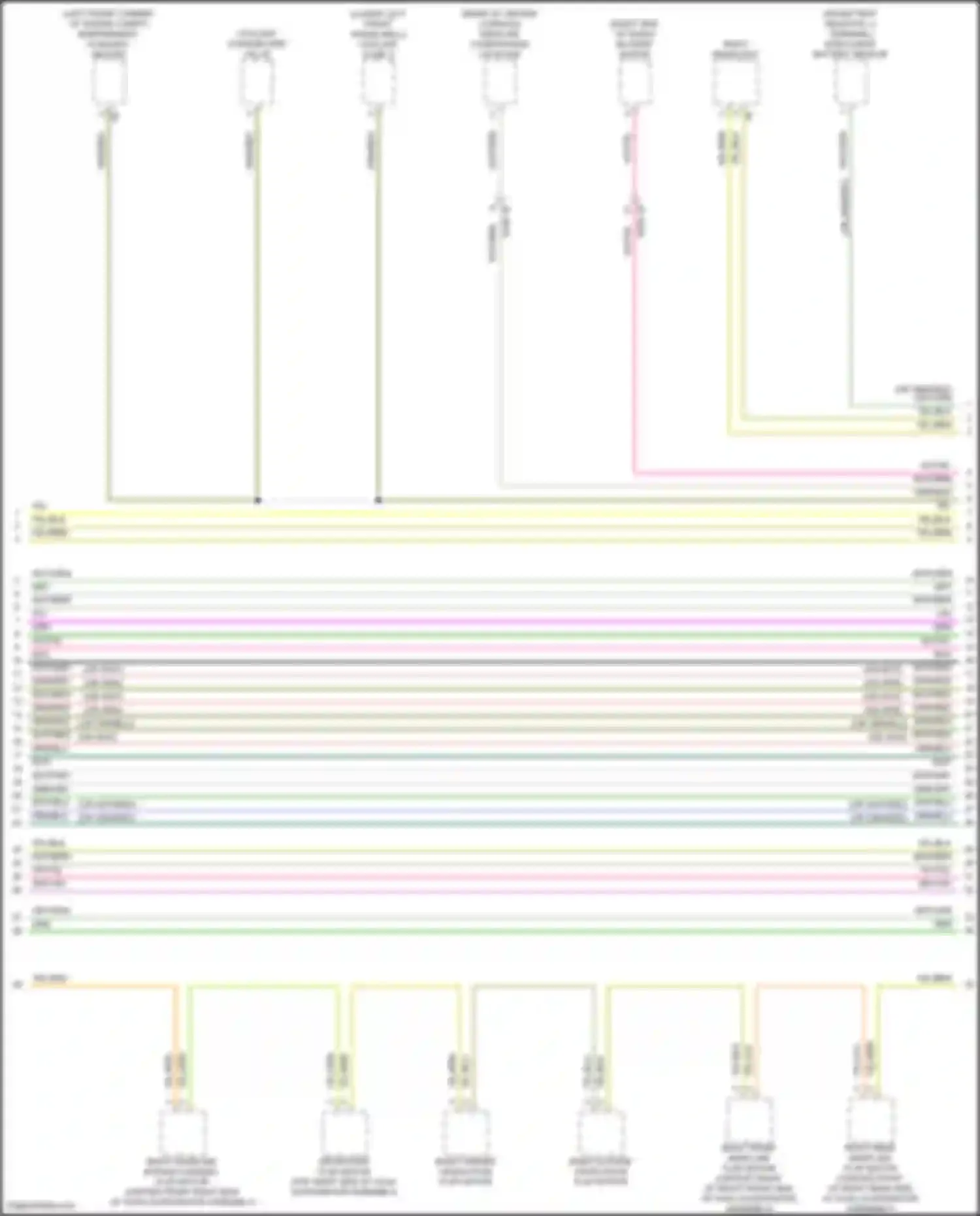 Wiring diagram right warm air bypass channel flap motor for BMW 7 series G70 (2022-2024) (2 of 2)