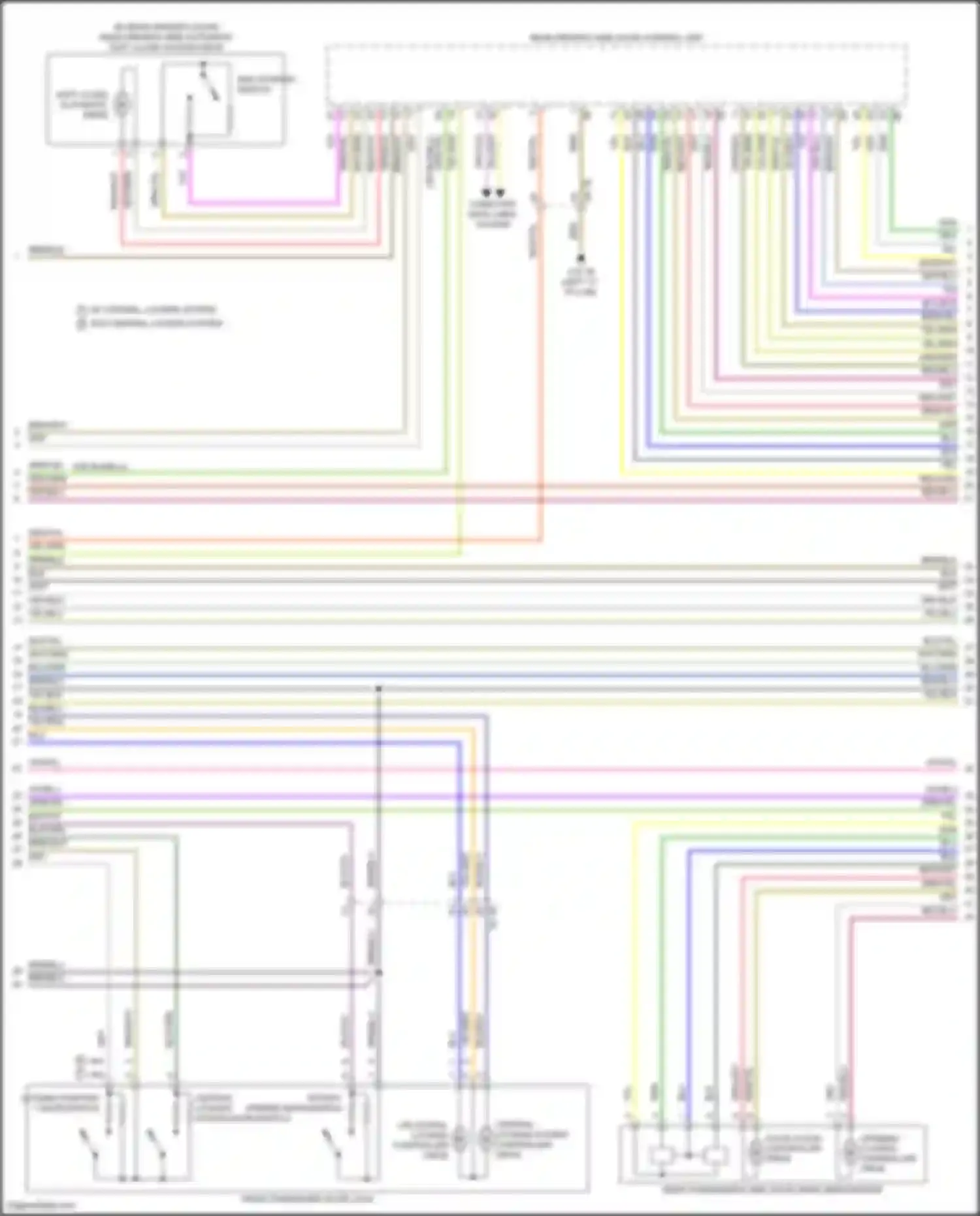 Wiring diagram rotary striker microswitch for BMW 7 series G70 (2022-2024) (2 of 8)