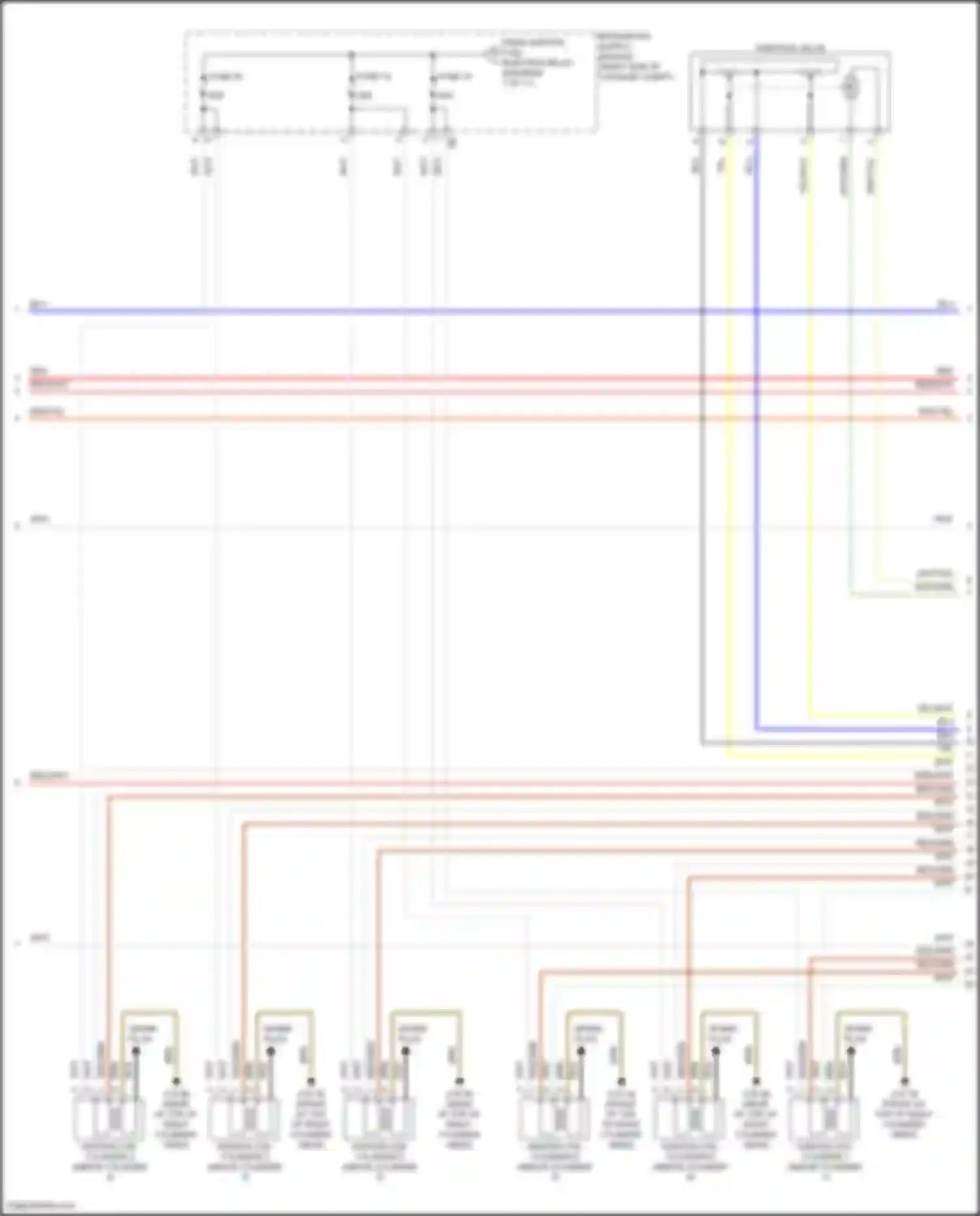 Wiring diagram spark plug for BMW 7 series G70 (2022-2024) (1 of 4)