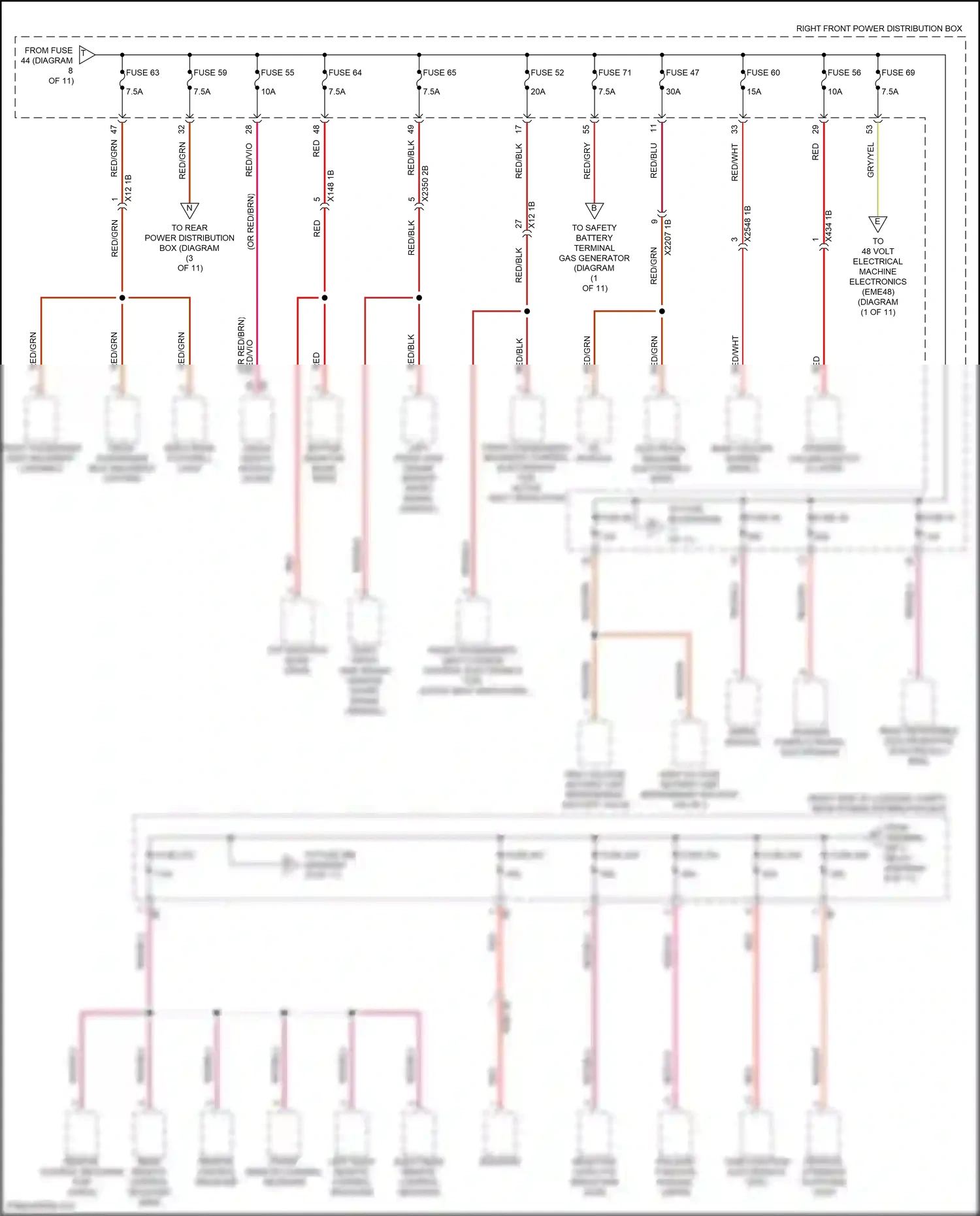 BMW 7 series G70 (2022-2024) tailgate function module (hkfm) wiring diagram  (4 of 6)